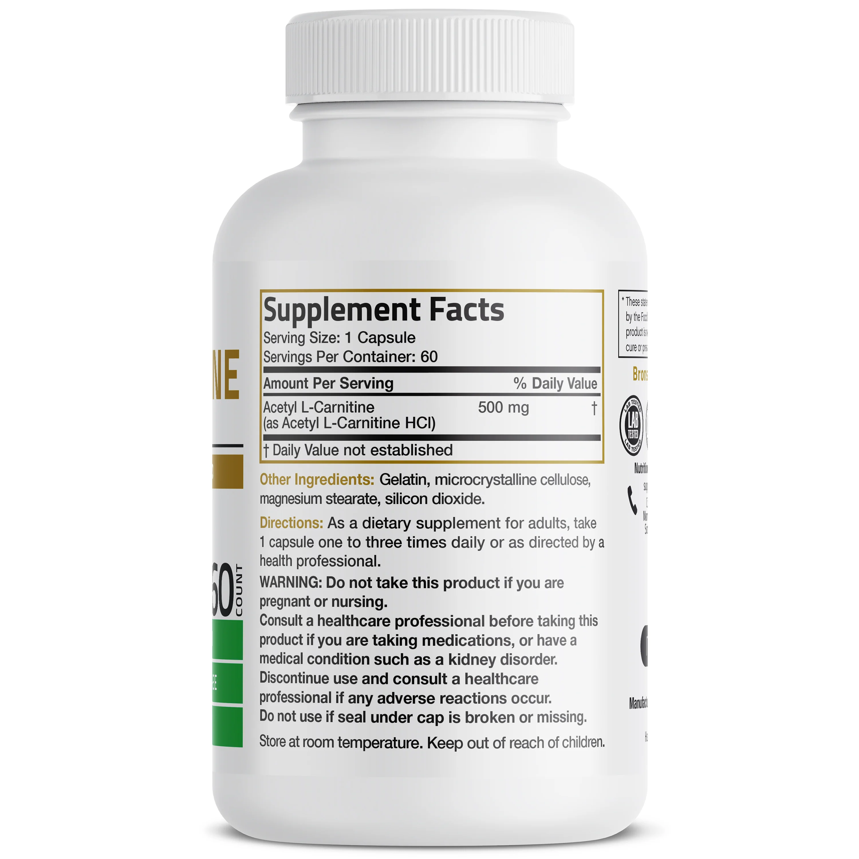 Acetyl L-Carnitine - 500 MG - Image 8