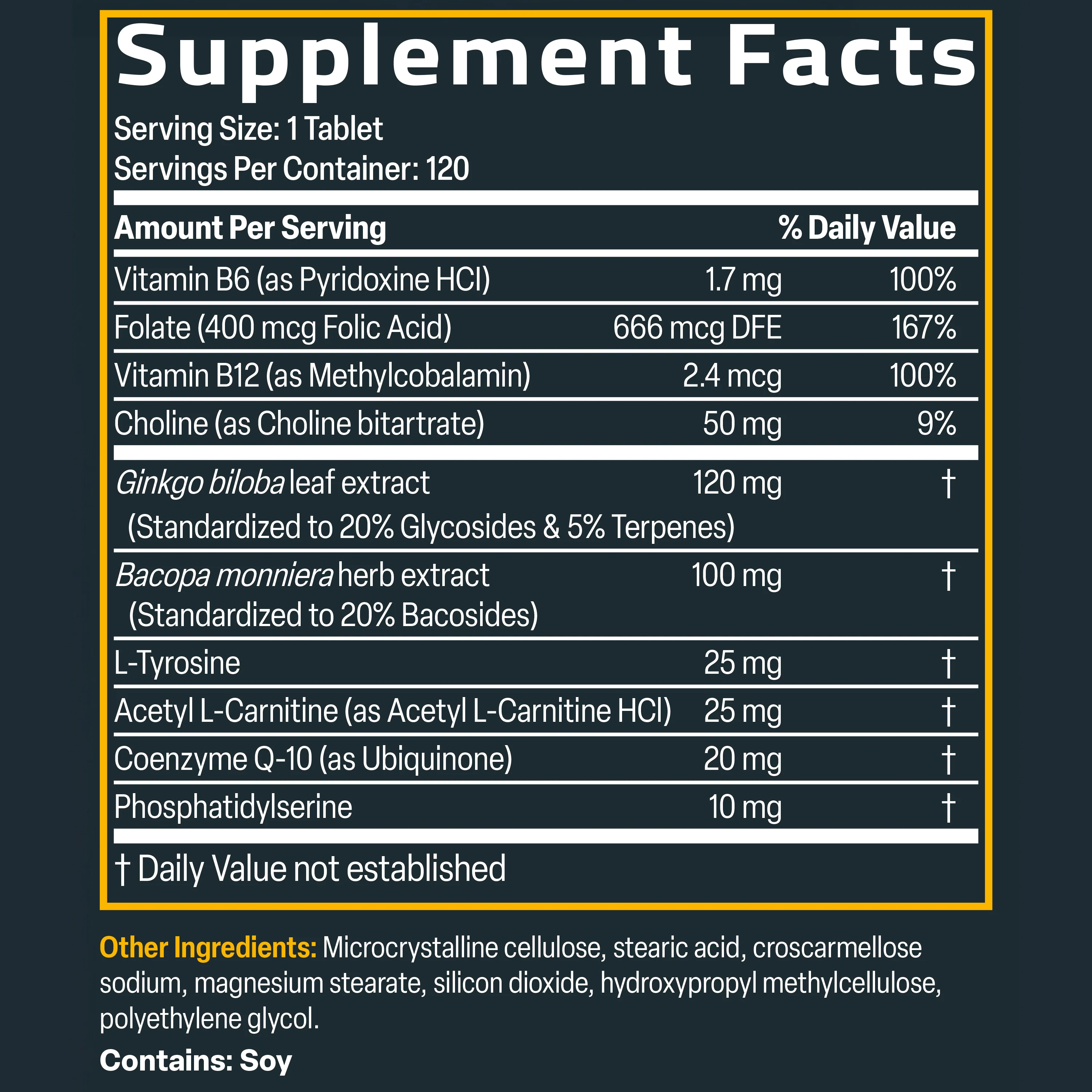 Ginkgo, Bacopa & Acetyl L-Carnitine - Image 18
