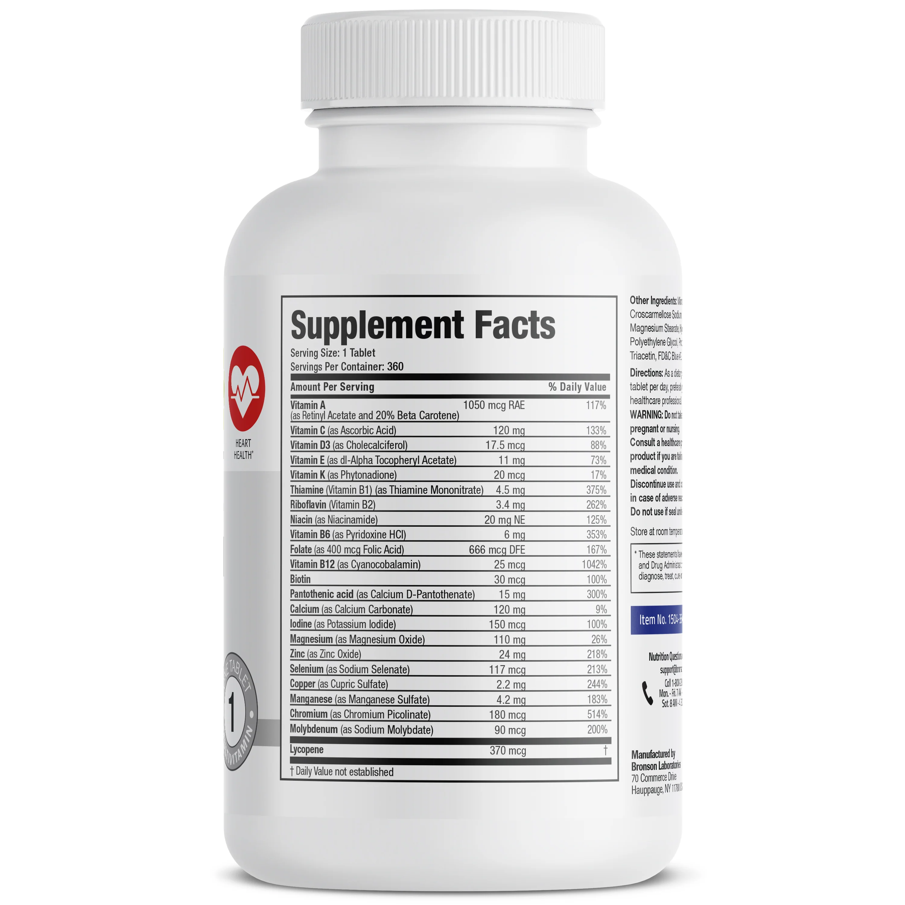 Bronson ONE™ Men's 50+ Complete Once-Daily Multivitamin - Image 8