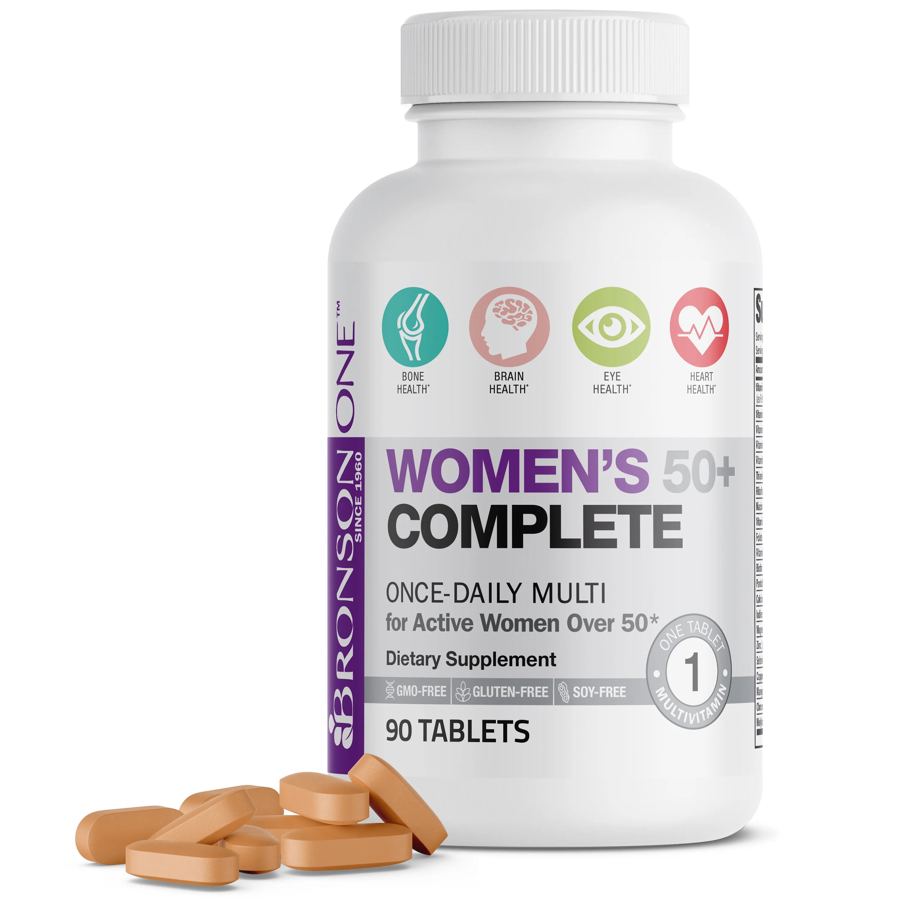 Bronson ONE™ Women’s 50+ Complete Once-Daily Multivitamin - Image 13