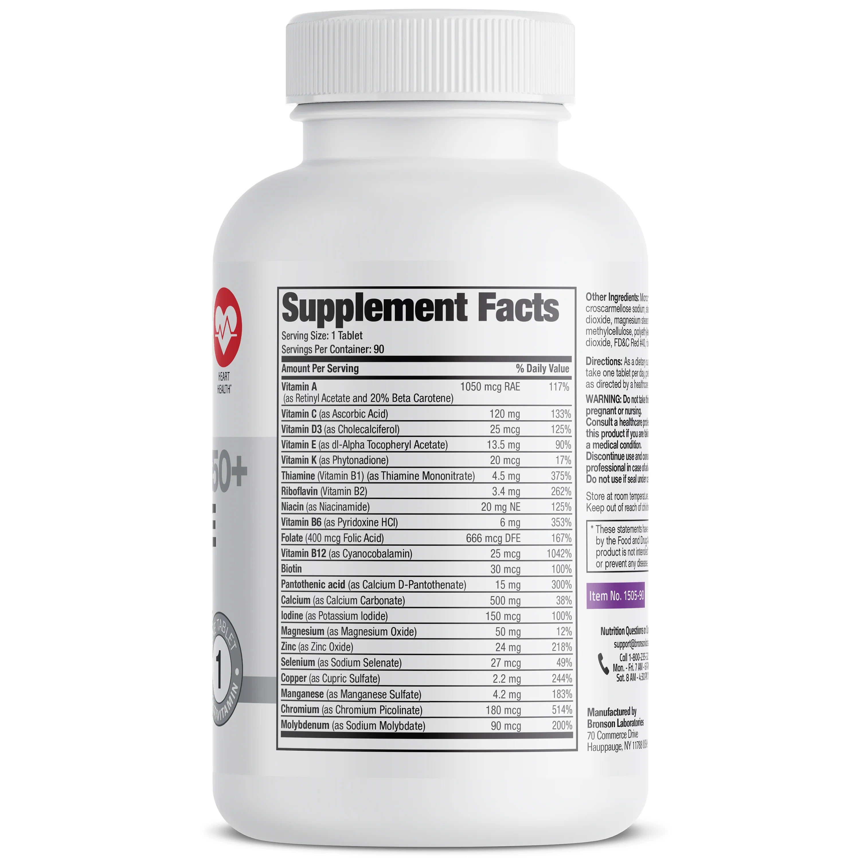 Bronson ONE™ Women’s 50+ Complete Once-Daily Multivitamin - Image 17