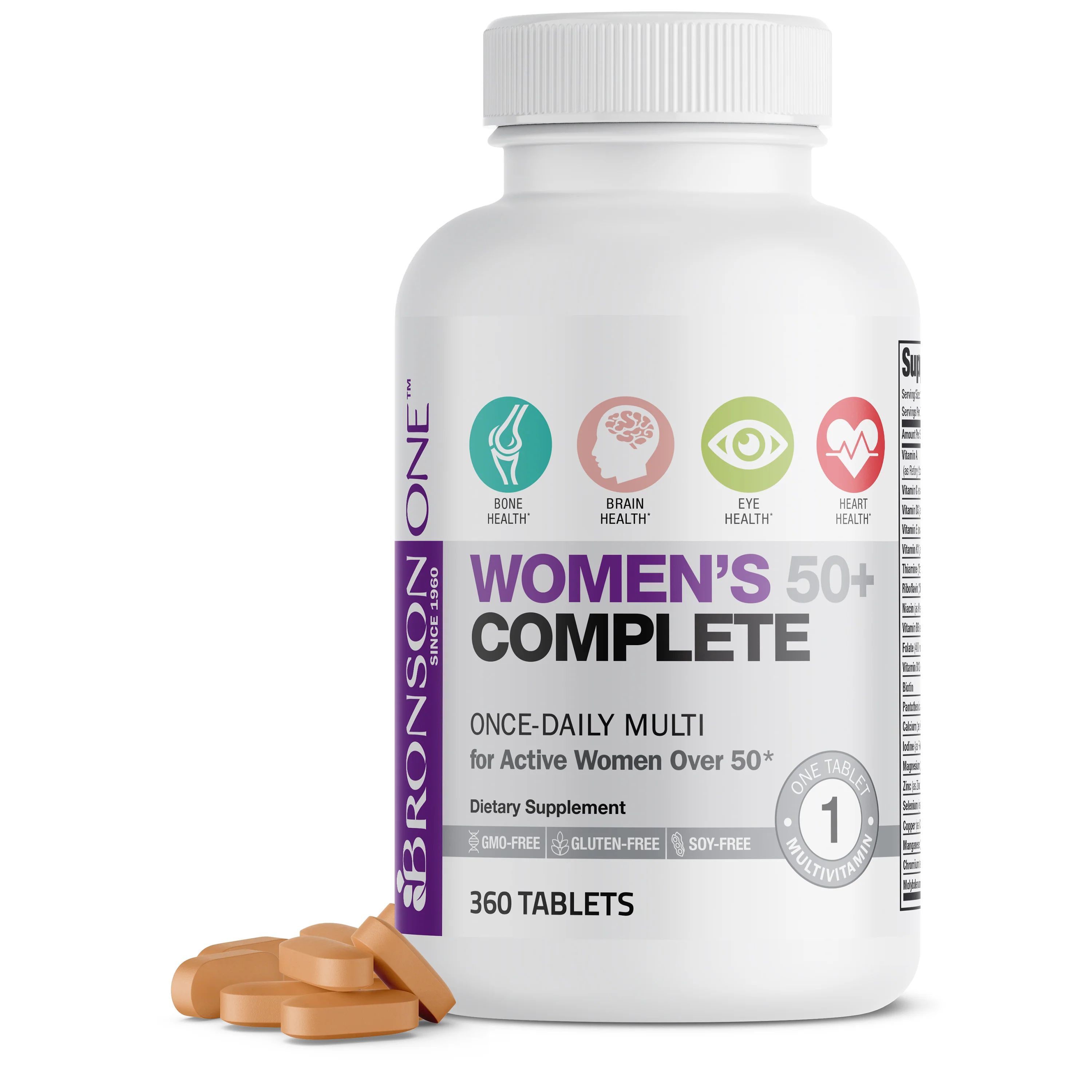 Bronson ONE™ Women’s 50+ Complete Once-Daily Multivitamin - Image 19