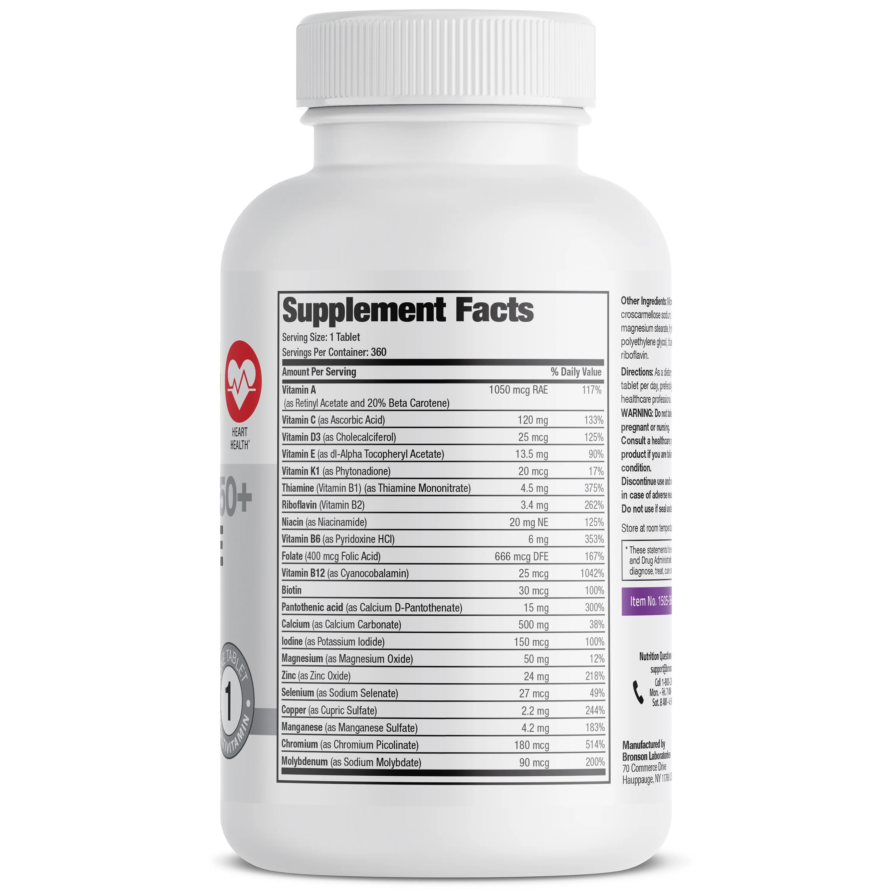 Bronson ONE™ Women’s 50+ Complete Once-Daily Multivitamin - Image 20