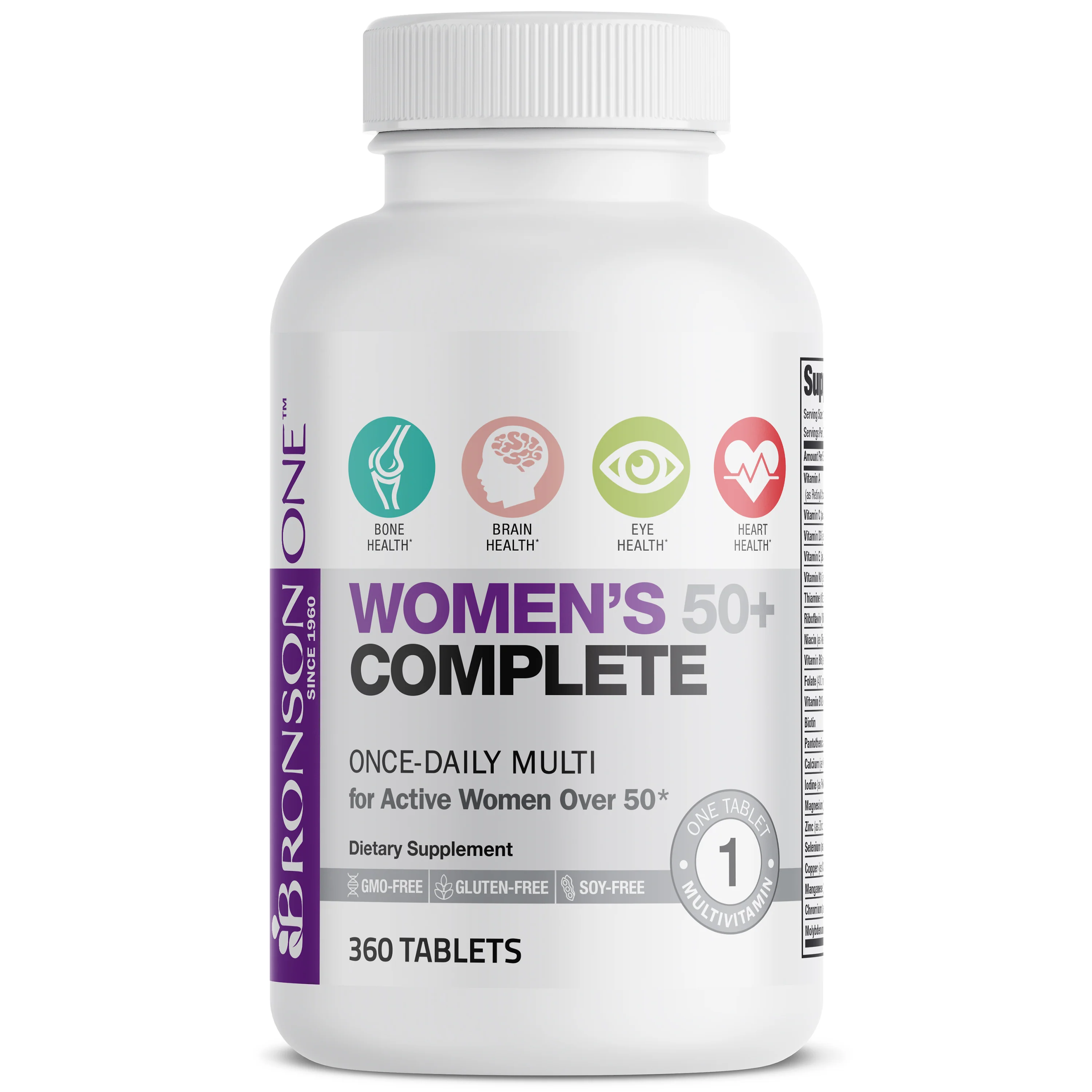 Bronson ONE™ Women’s 50+ Complete Once-Daily Multivitamin - Image 21