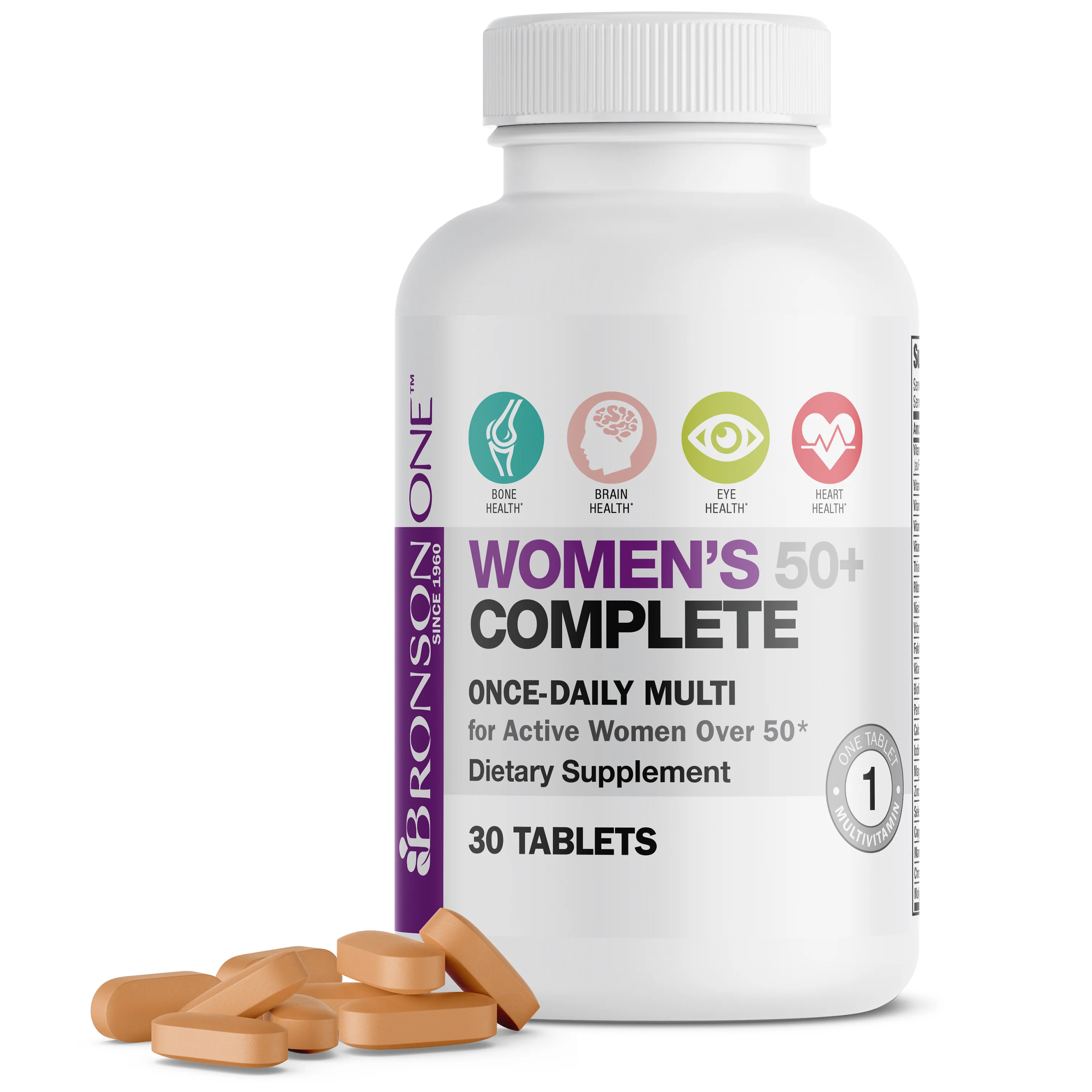 Bronson ONE™ Women’s 50+ Complete Once-Daily Multivitamin - Image 8