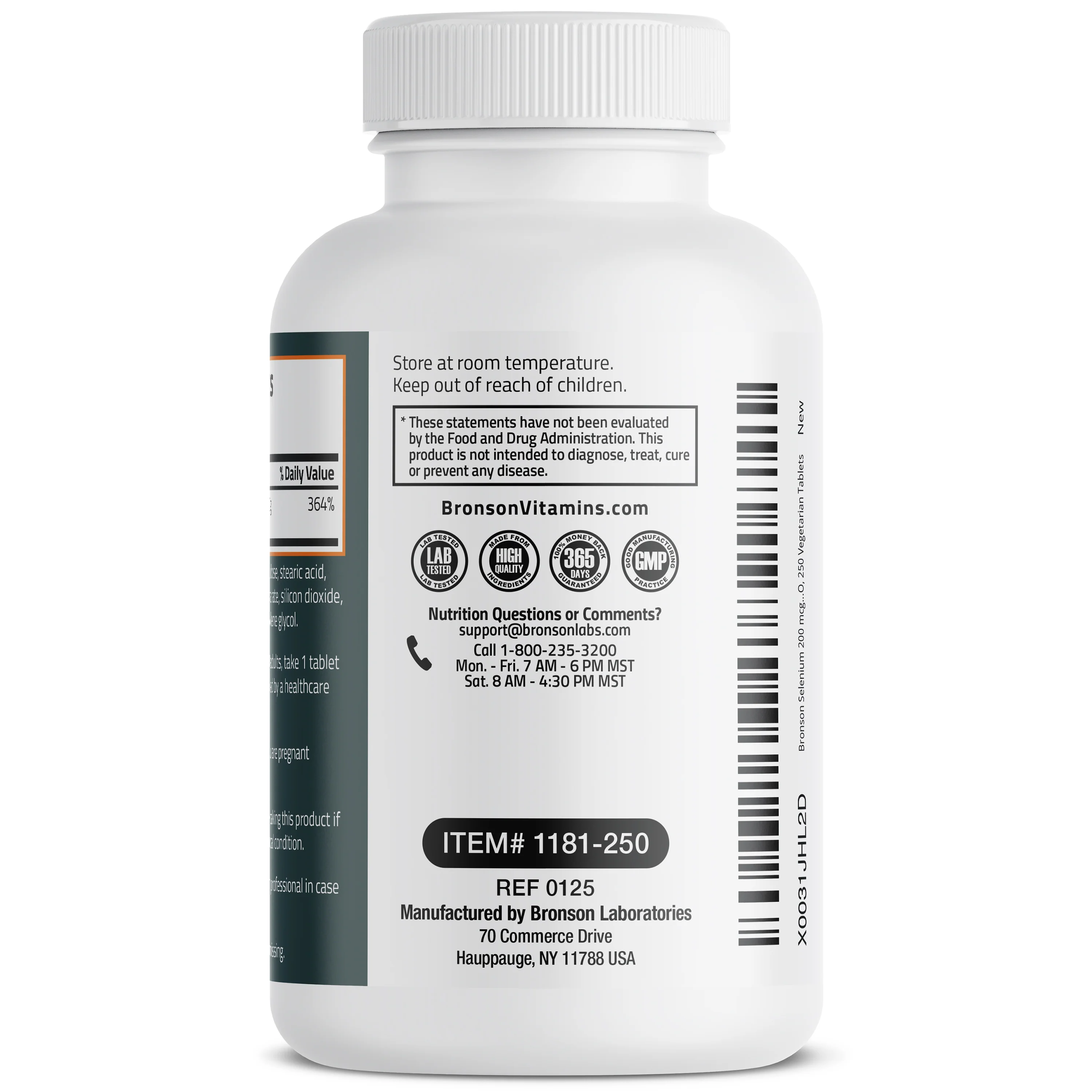 Selenium 200 mcg, 250 Vegetarian Tablets - Image 5