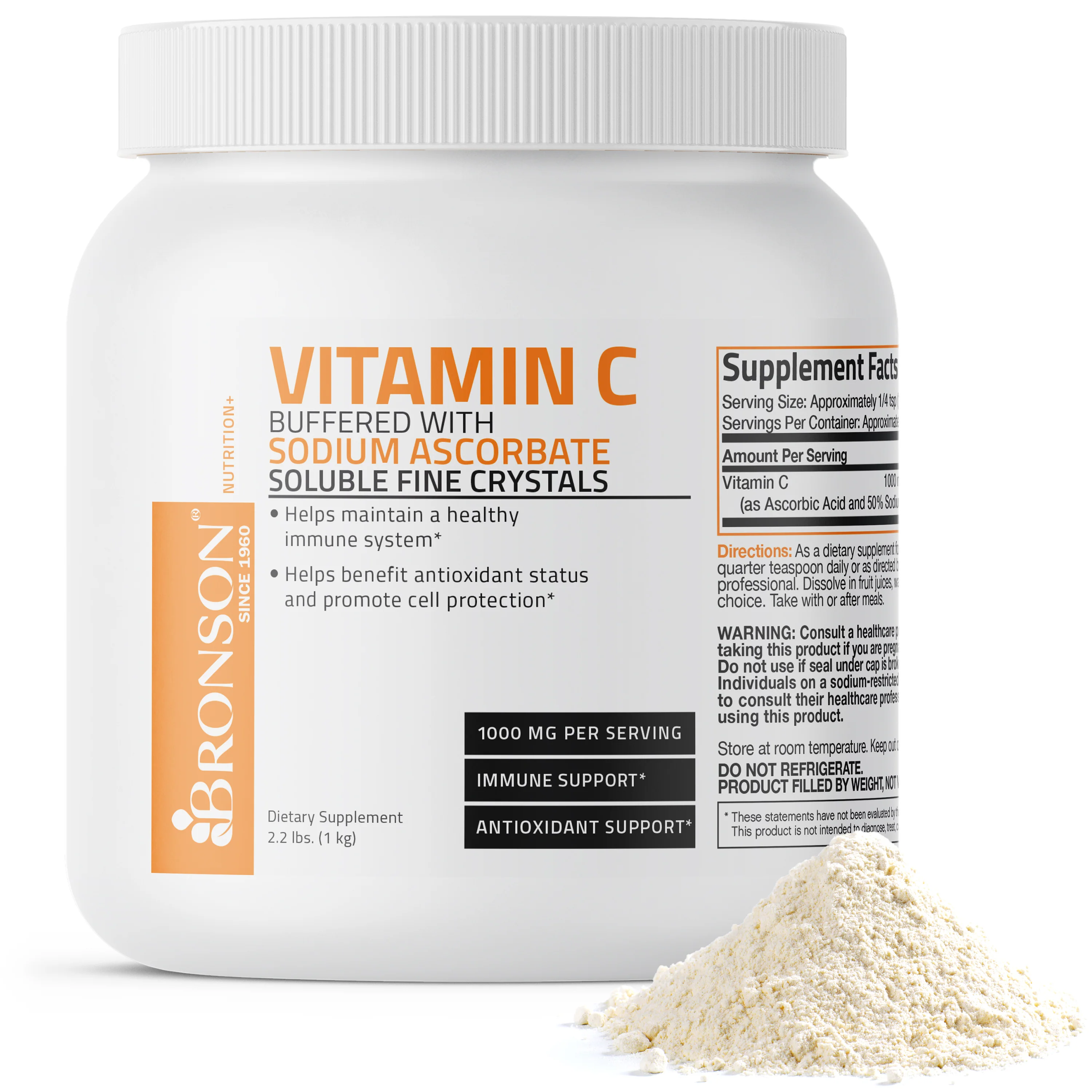 Buffered Vitamin C Ascorbic Acid Crystals - 1,000 mg - Image 6