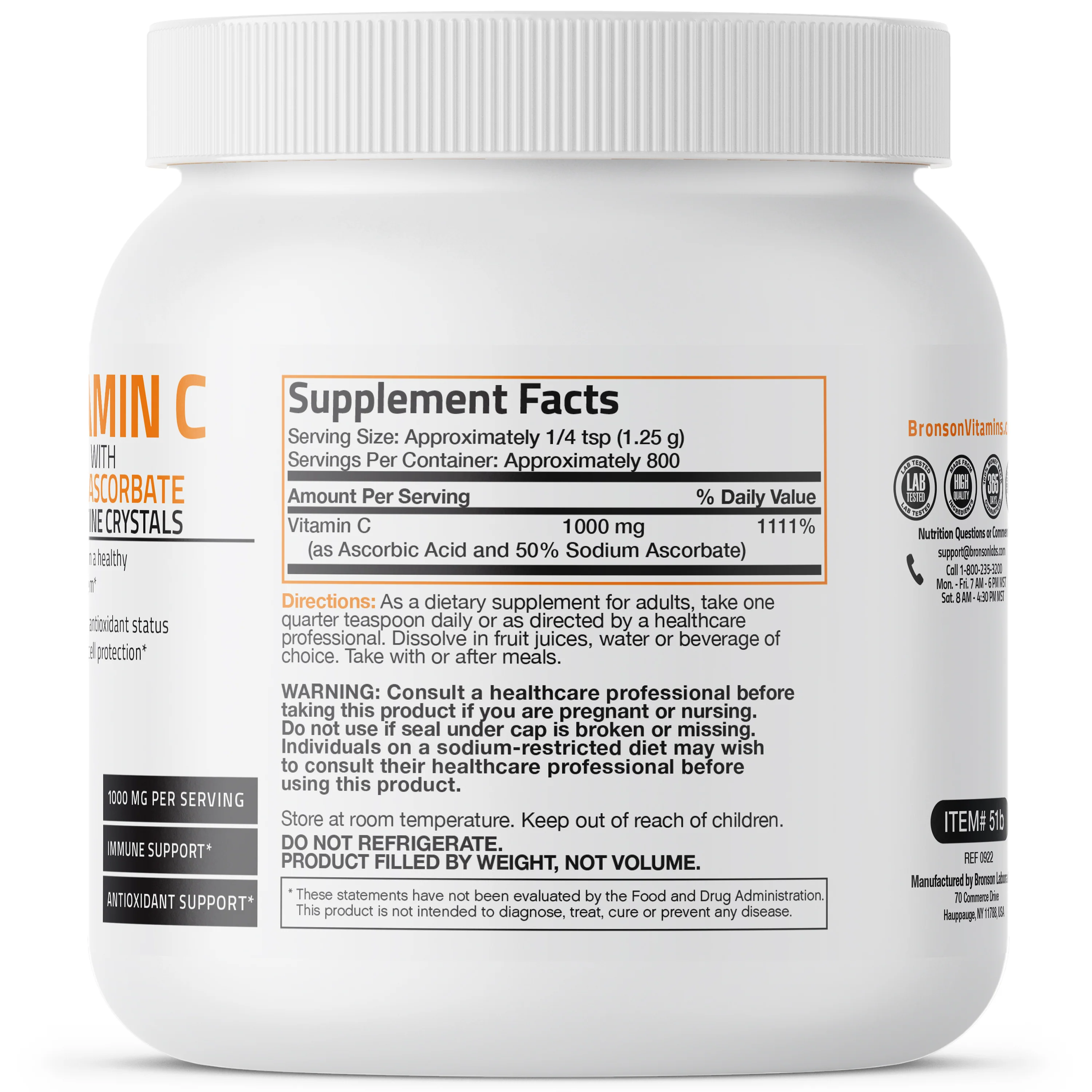 Buffered Vitamin C Ascorbic Acid Crystals - 1,000 mg - Image 9
