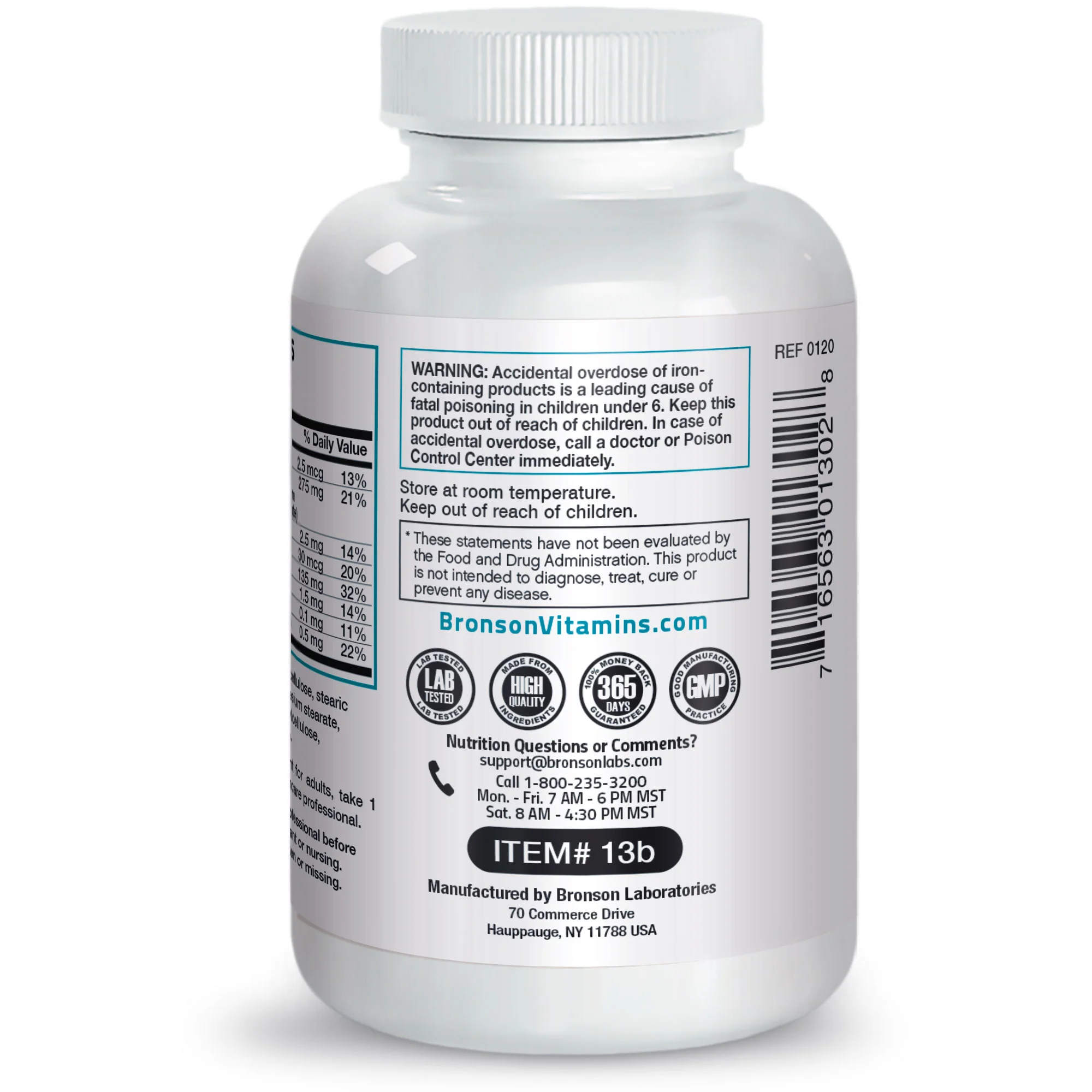 Calcium with Minerals and Vitamin D - 250 Tablets - Image 3