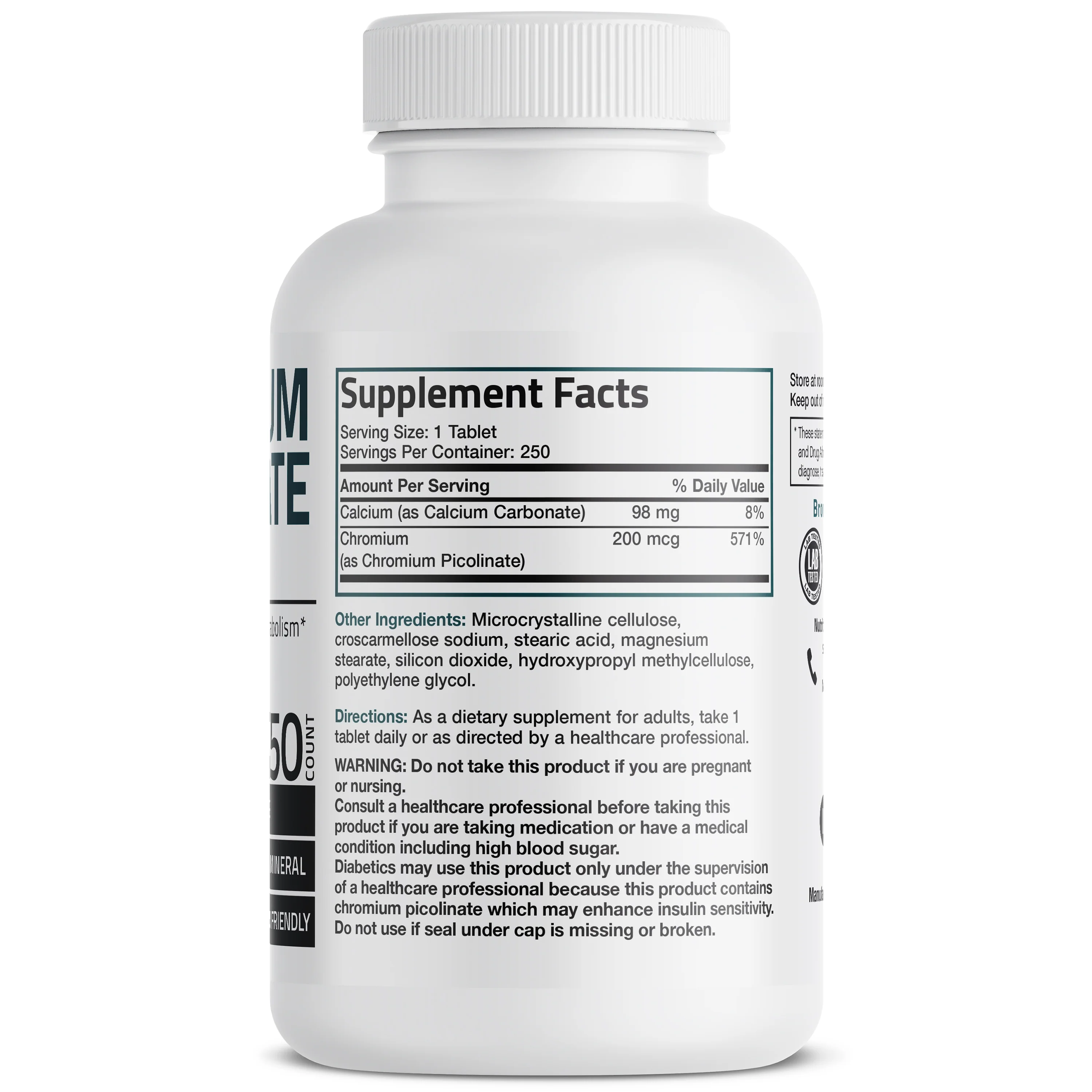 Chromium Picolinate - 200 mcg - Image 2