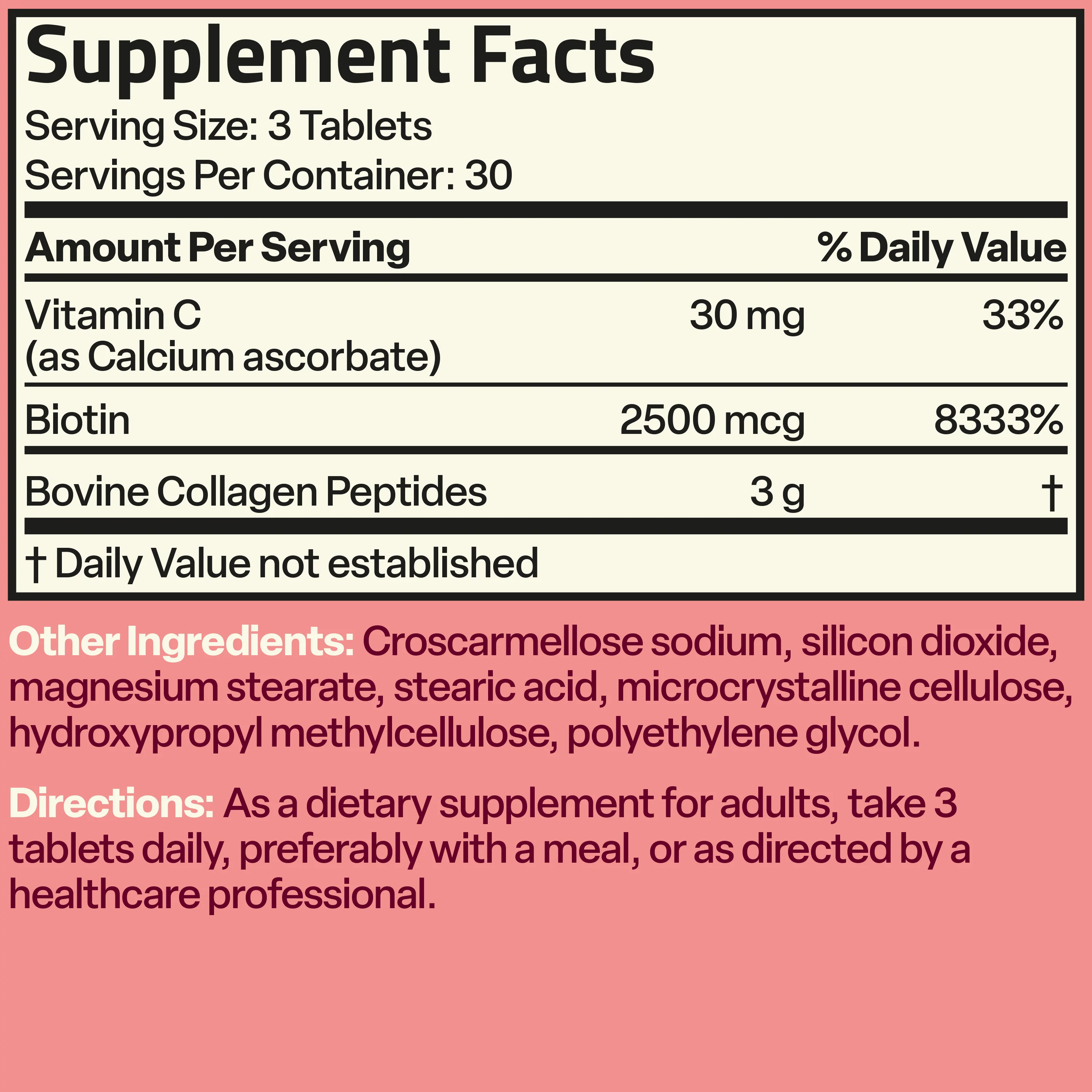 Collagen, Biotin & Vitamin C Advanced Beauty Support Formula - Image 6