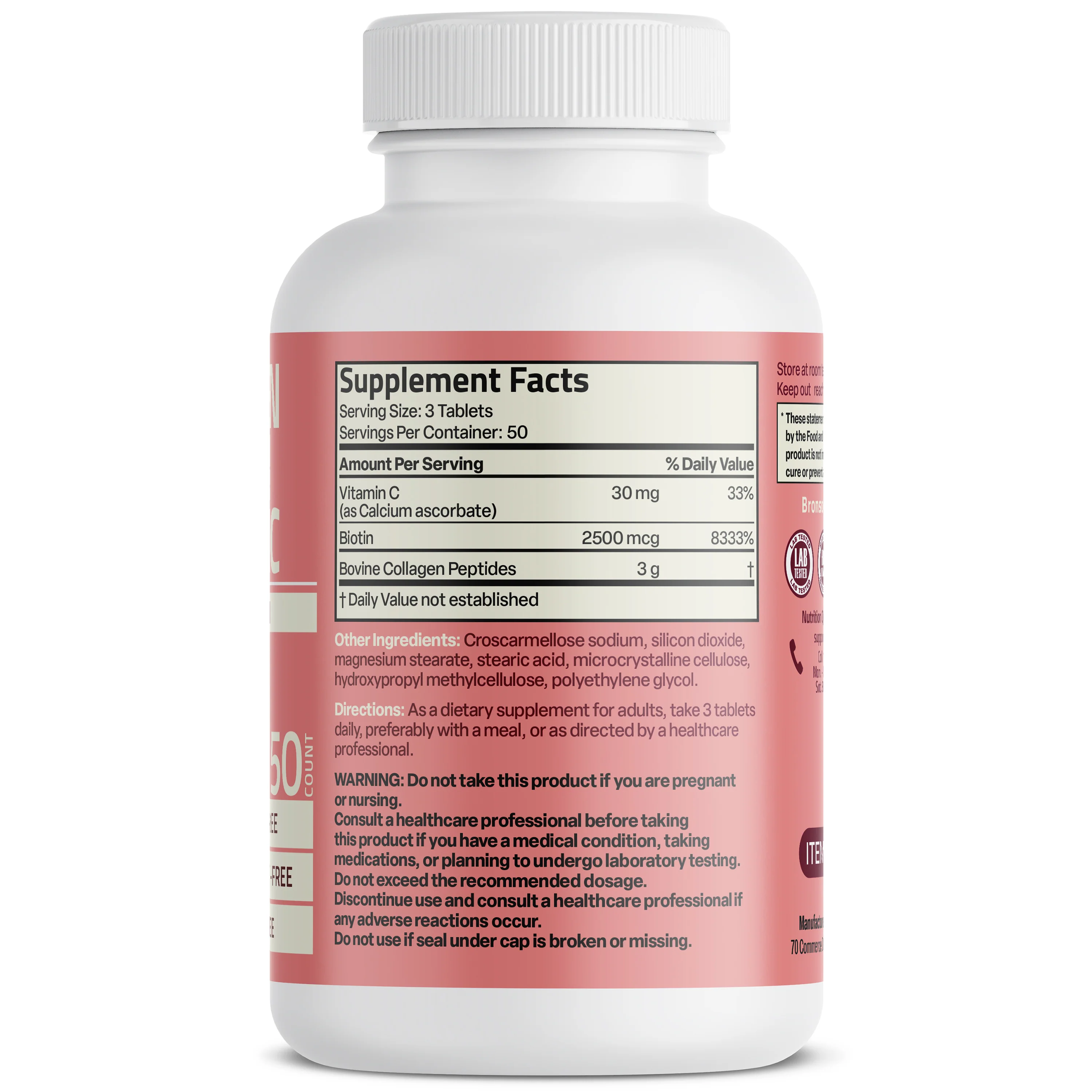 Collagen, Biotin & Vitamin C Advanced Beauty Support Formula - Image 8