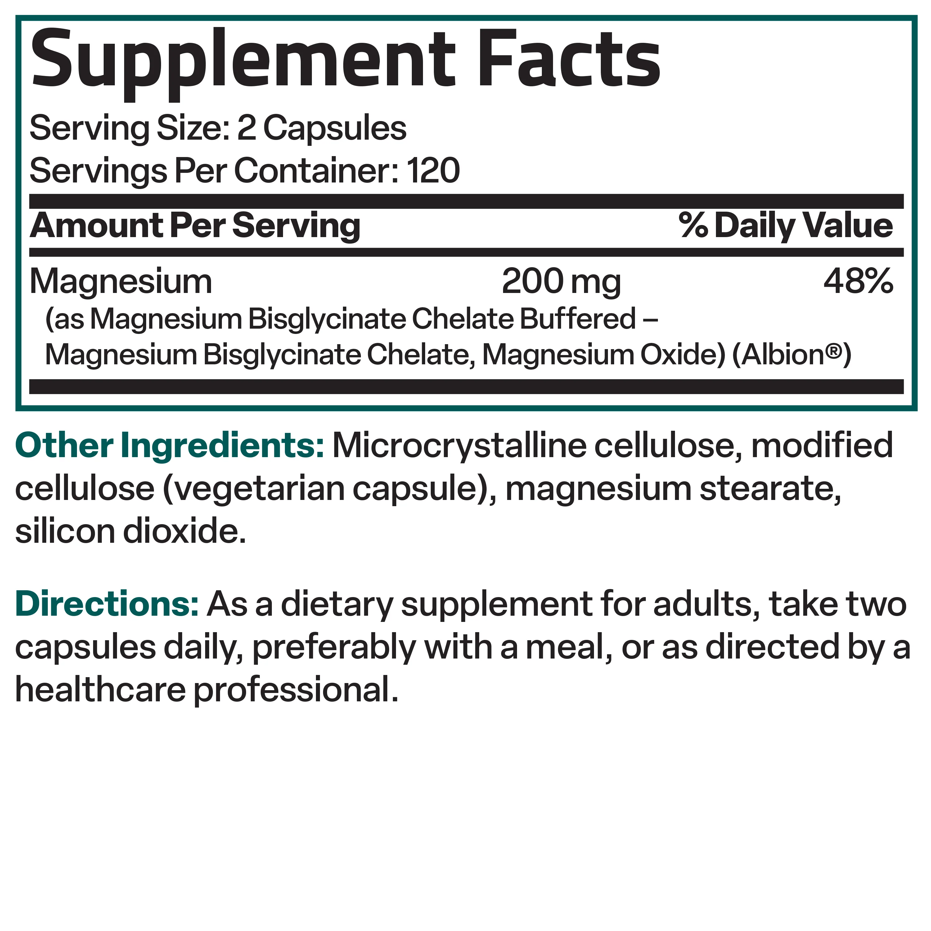 Magnesium Glycinate High Absorption  200 MG - Image 18