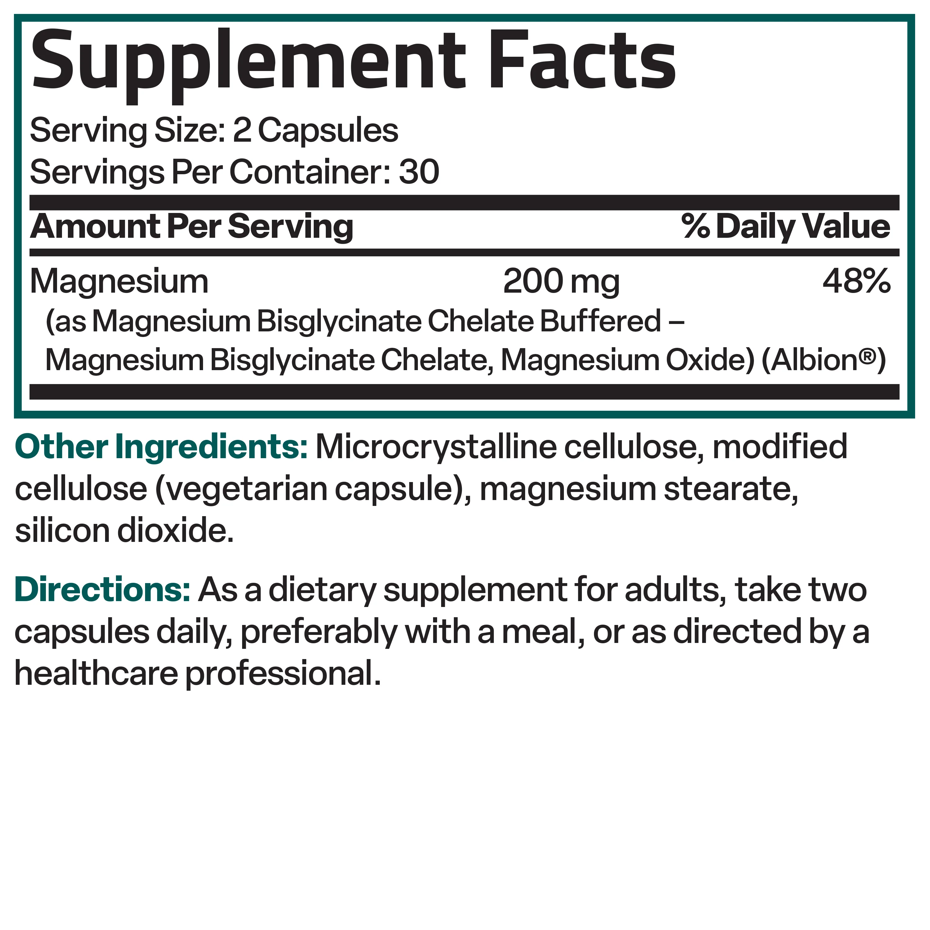 Magnesium Glycinate High Absorption  200 MG - Image 6