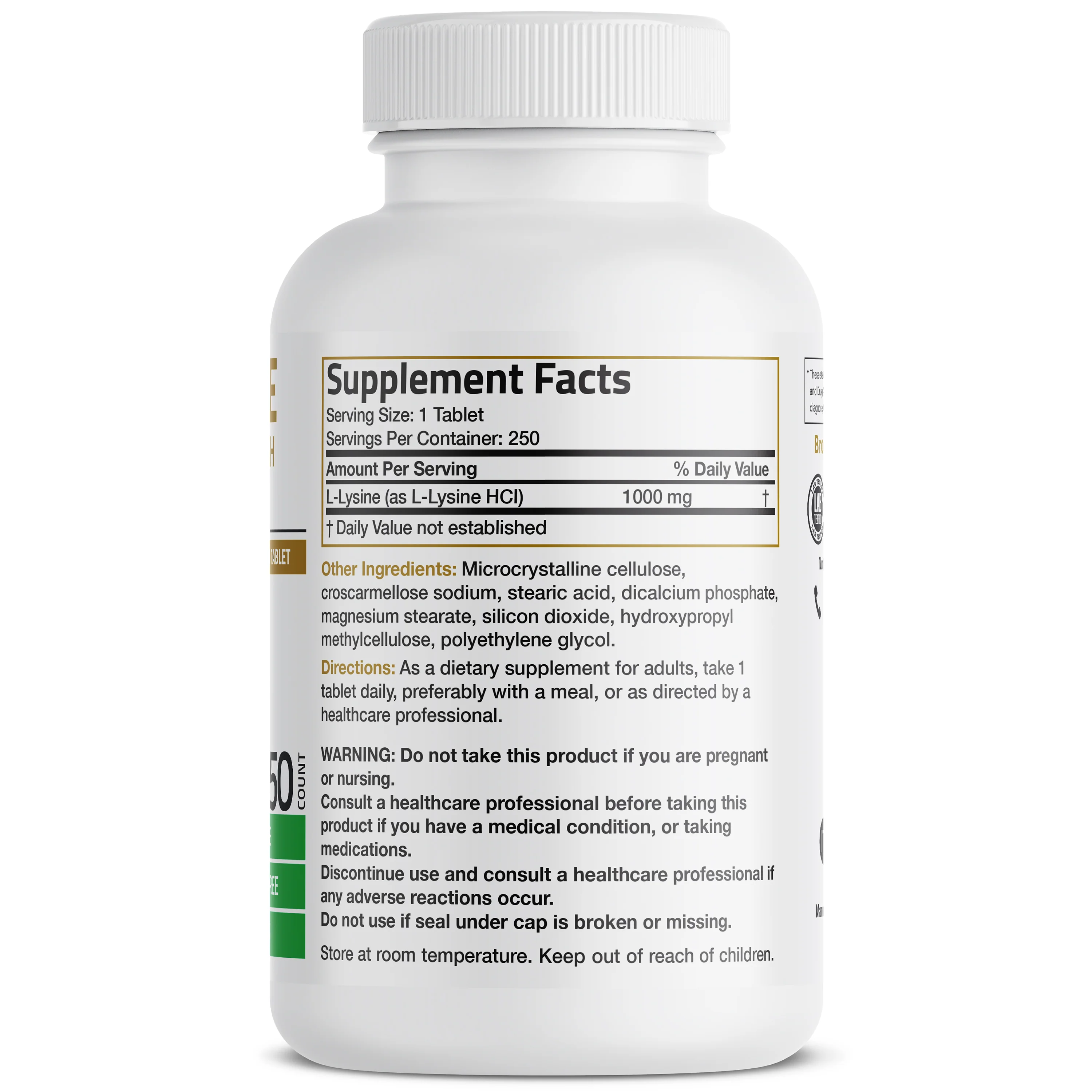 L-Lysine Extra Strength 1,000 MG - Image 8