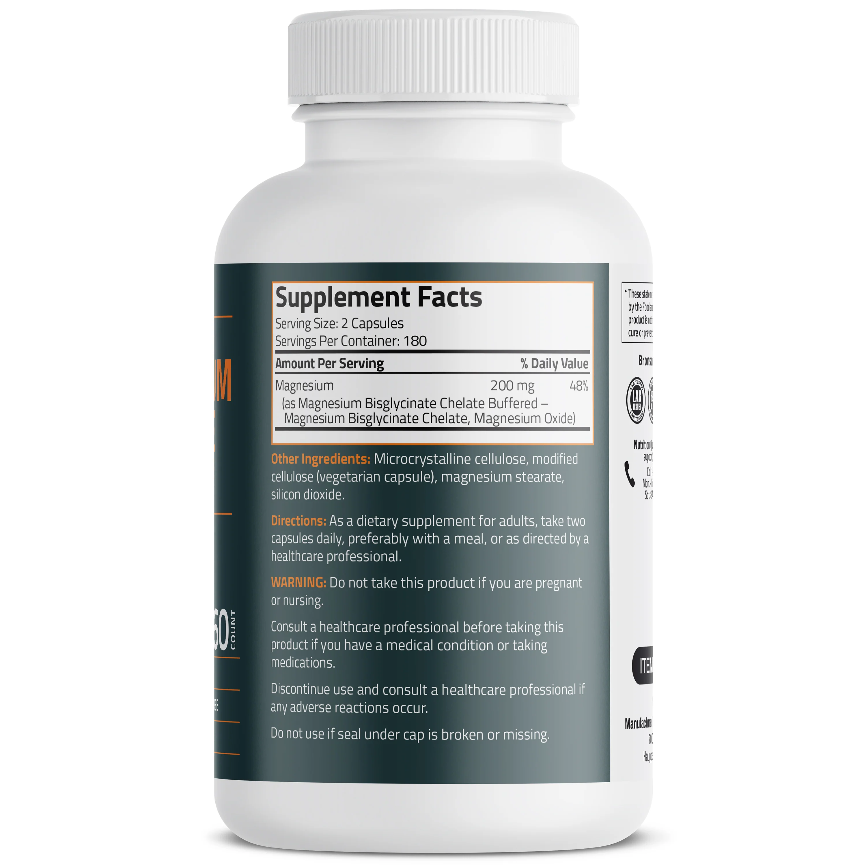 Magnesium Glycinate 200 MG - Image 3