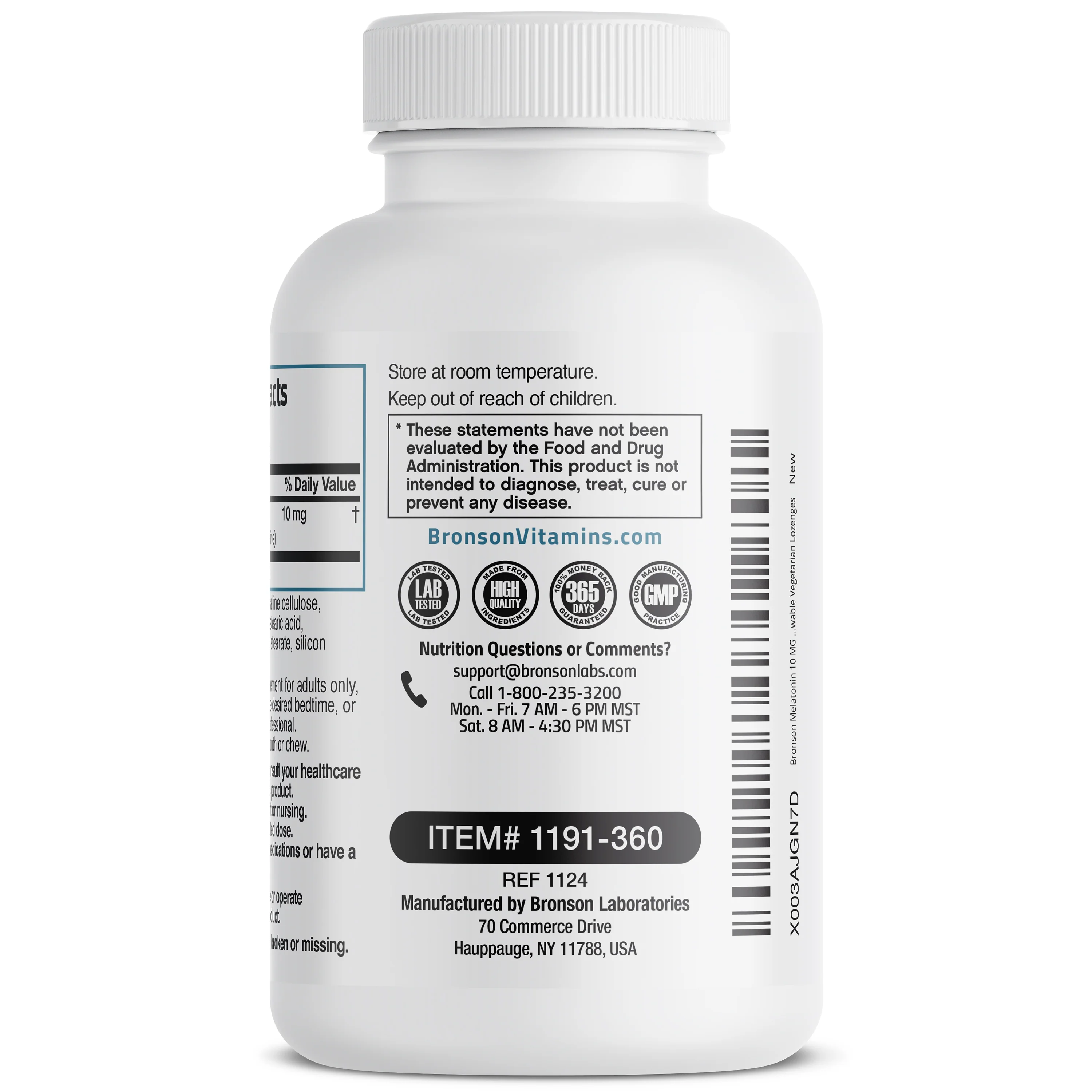 Melatonin Fast Dissolve - Peppermint - 10 mg - 360 Vegetarian Lozenges - Image 5