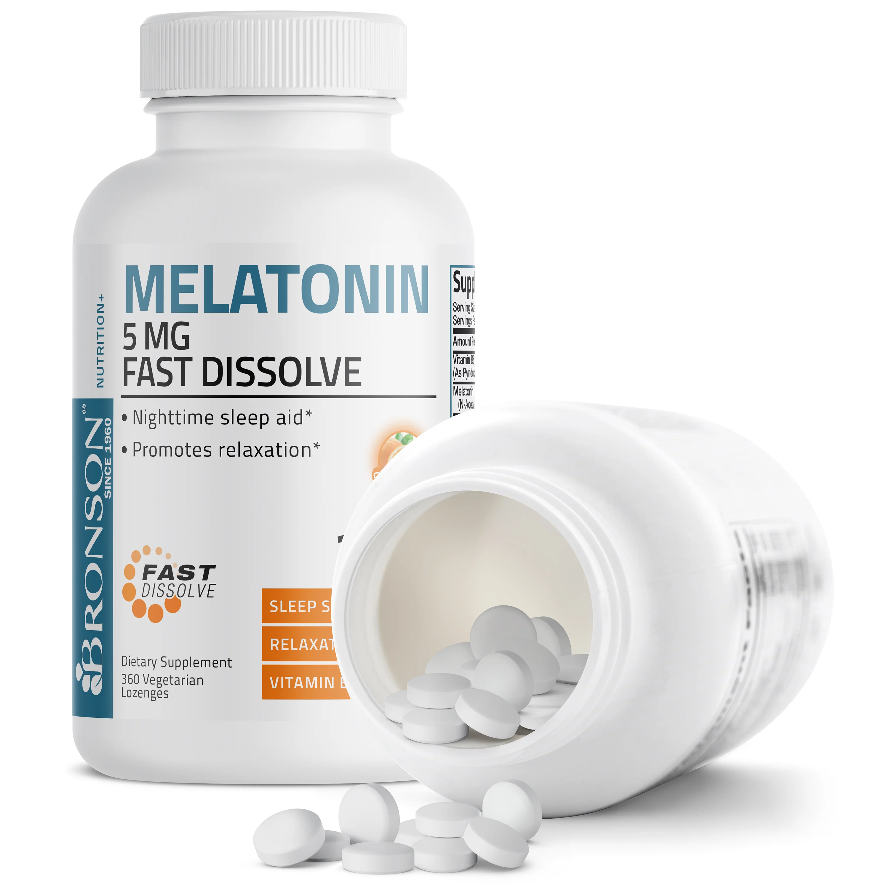 Melatonin Fast Dissolve - 5 mg - 360 Vegetarian Lozenges - Image 17