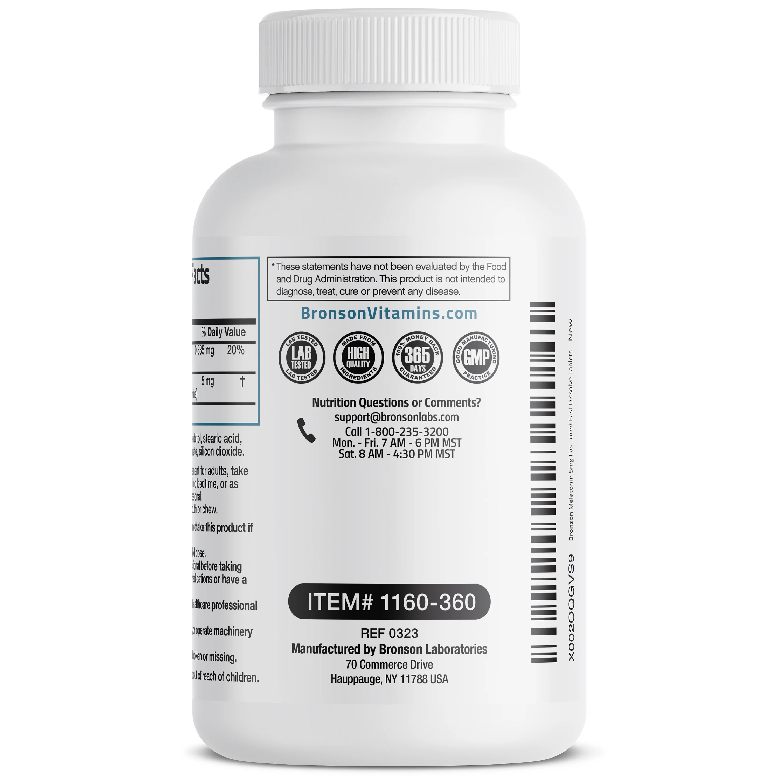 Melatonin Fast Dissolve - 5 mg - 360 Vegetarian Lozenges - Image 18