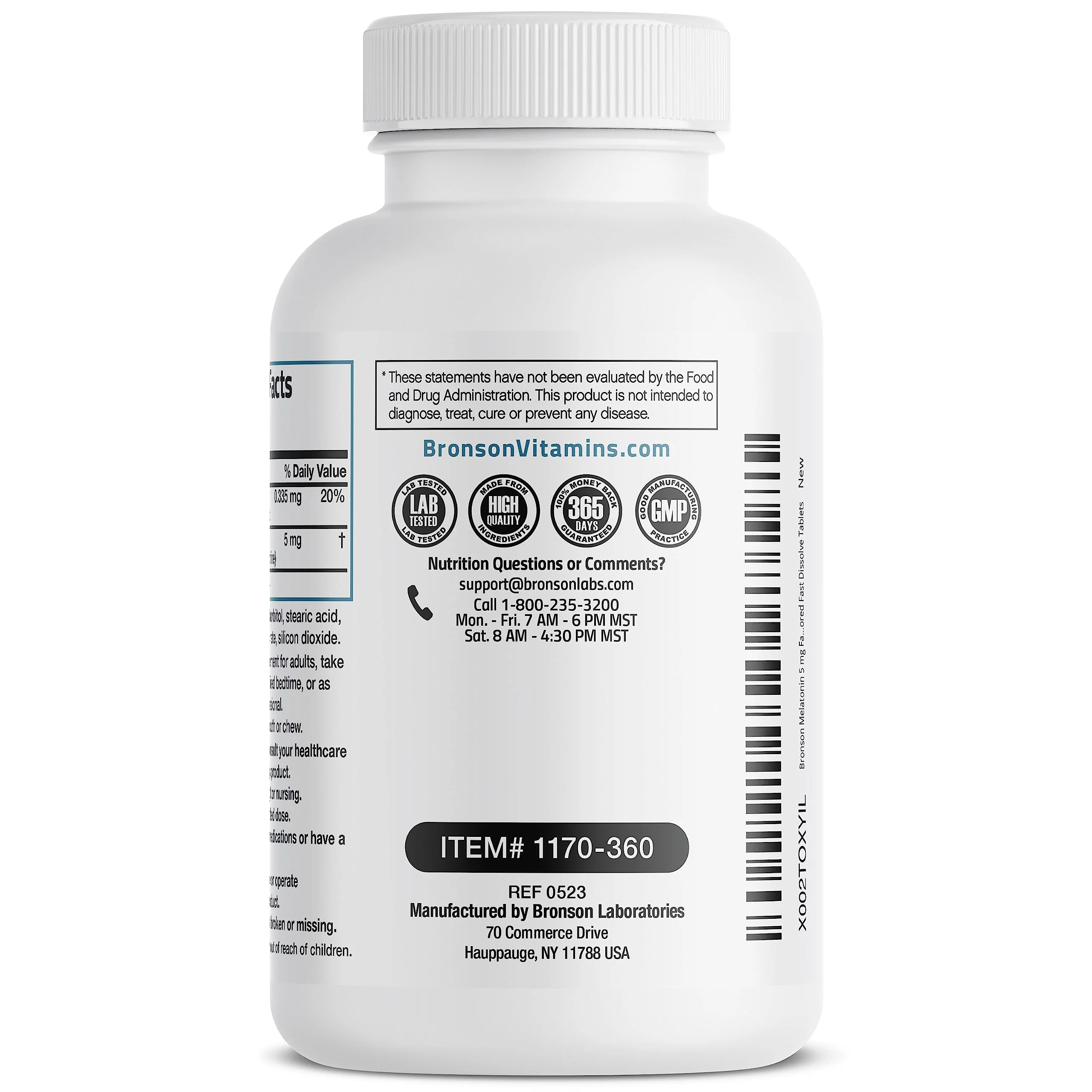 Melatonin Fast Dissolve - 5 mg - 360 Vegetarian Lozenges - Image 8