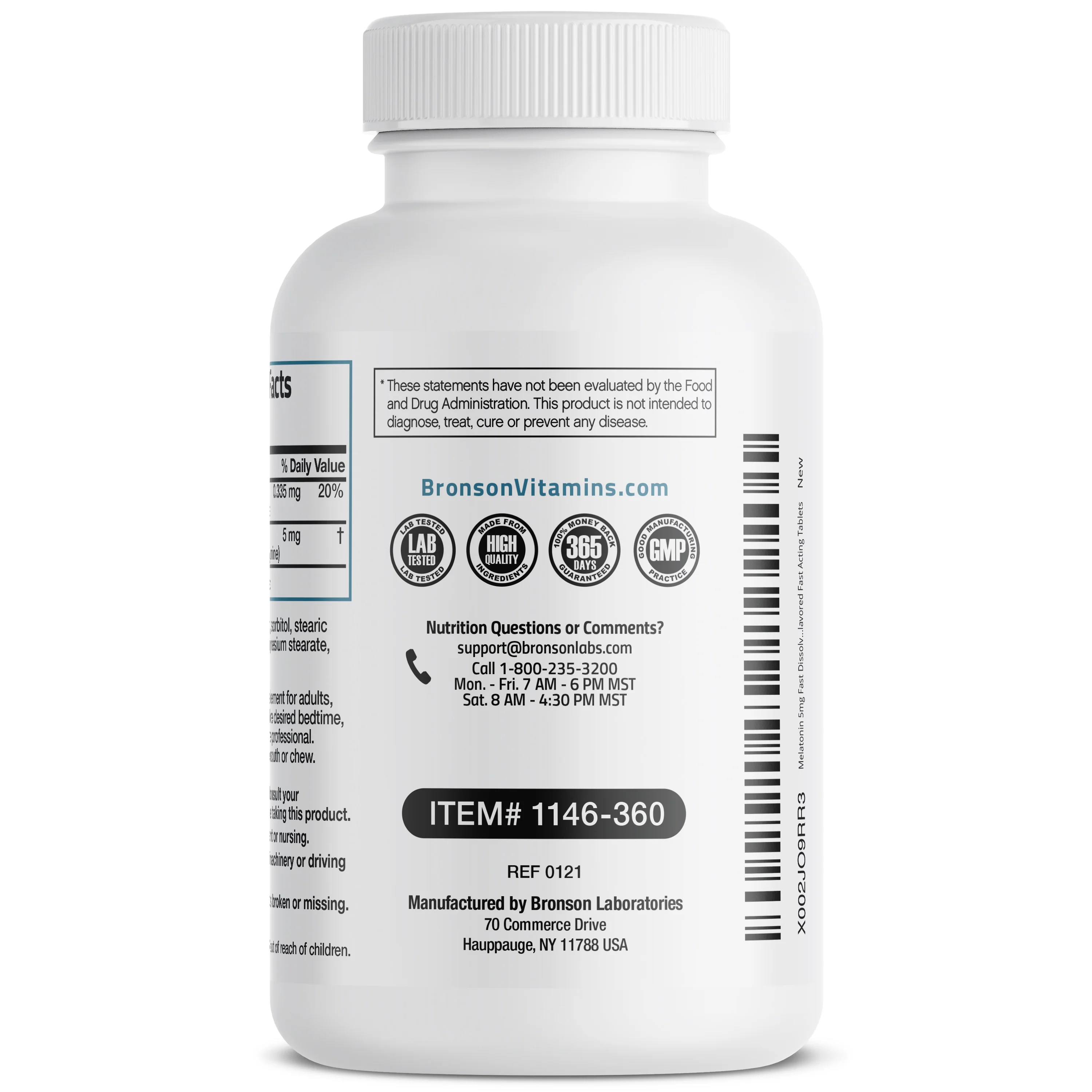 Melatonin Fast Dissolve - 5 mg - 360 Vegetarian Lozenges - Image 9