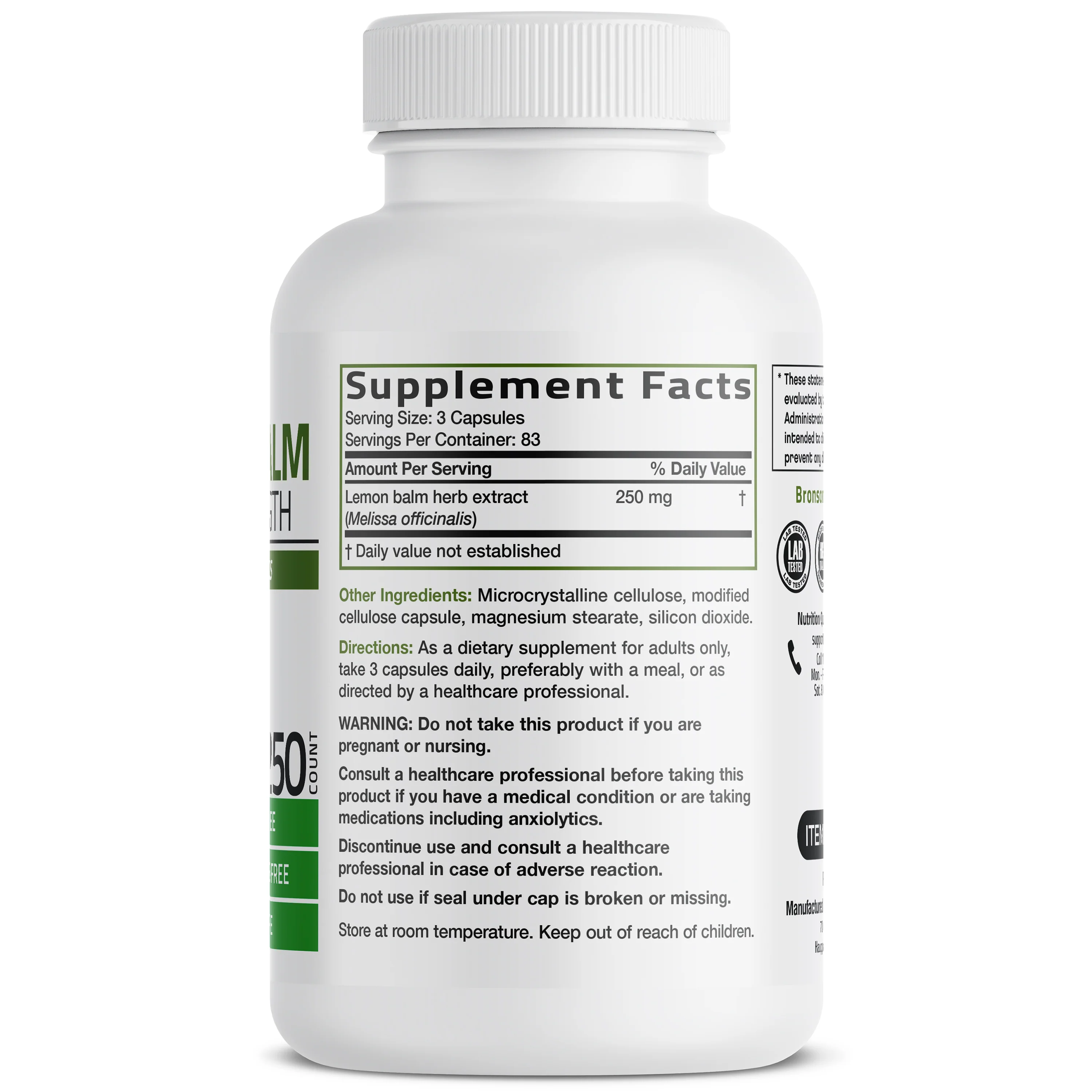 Melissa Lemon Balm Extra Strength - Image 10
