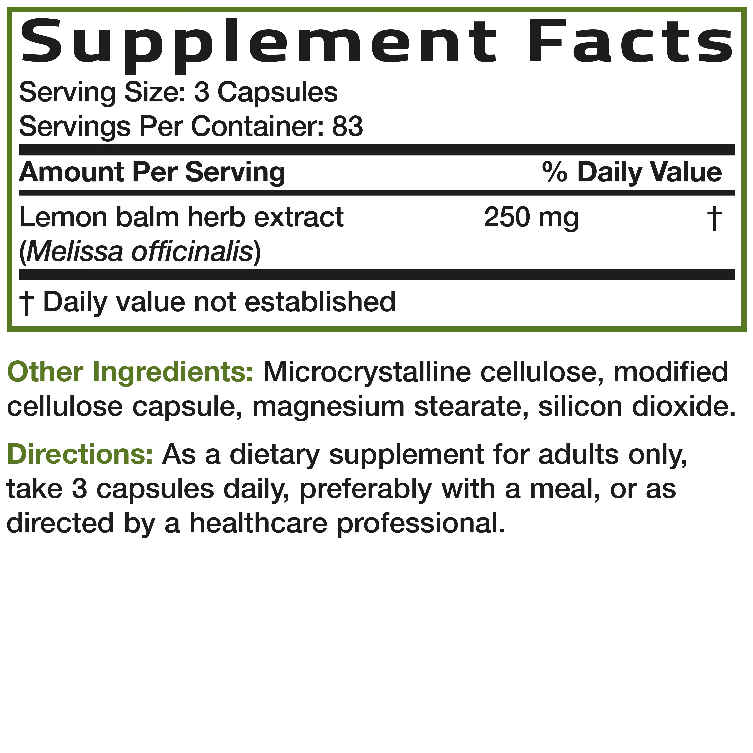 Melissa Lemon Balm Extra Strength - Image 12