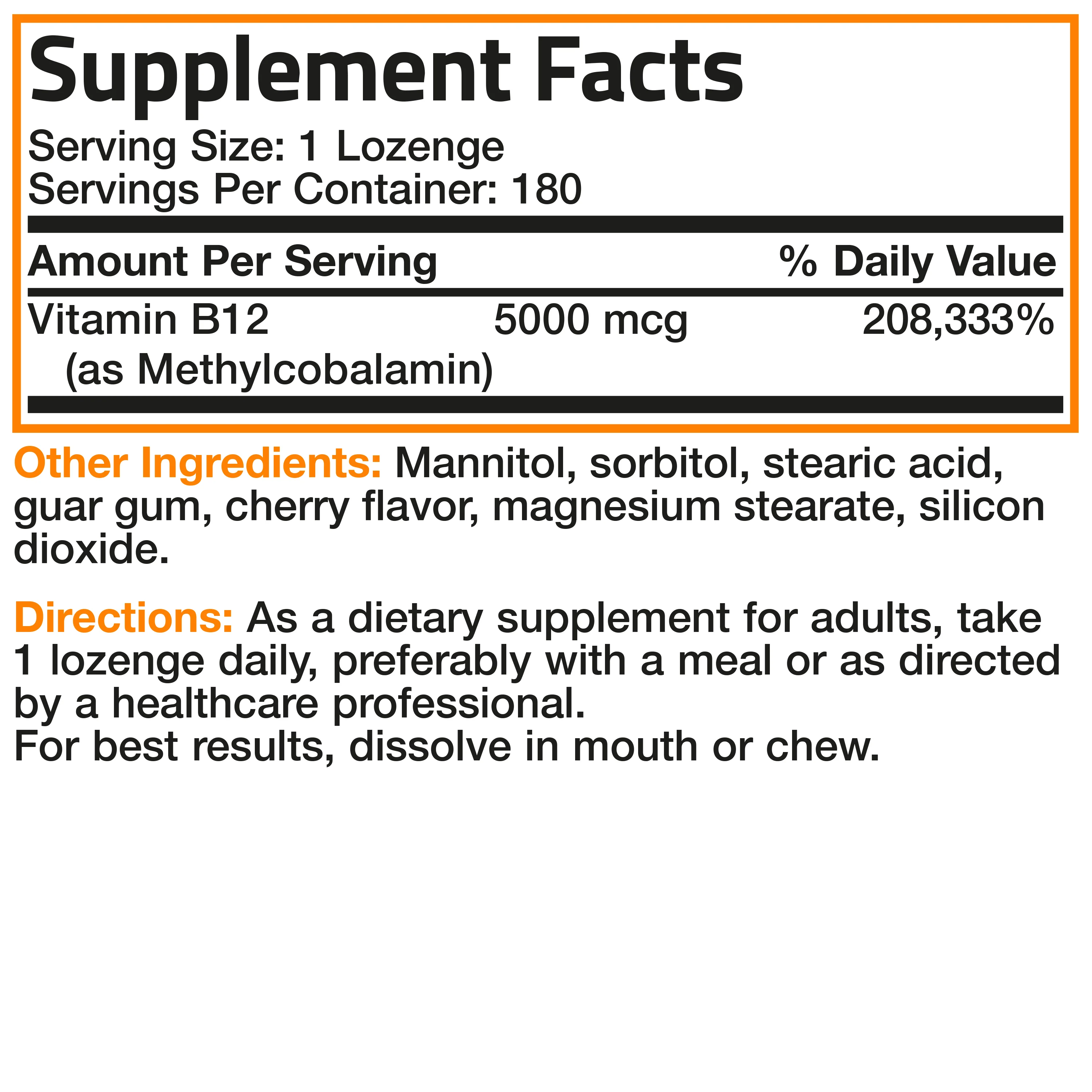 Methyl B12 Fast Dissolve Sublingual - Cherry - 5,000 mcg - Image 17