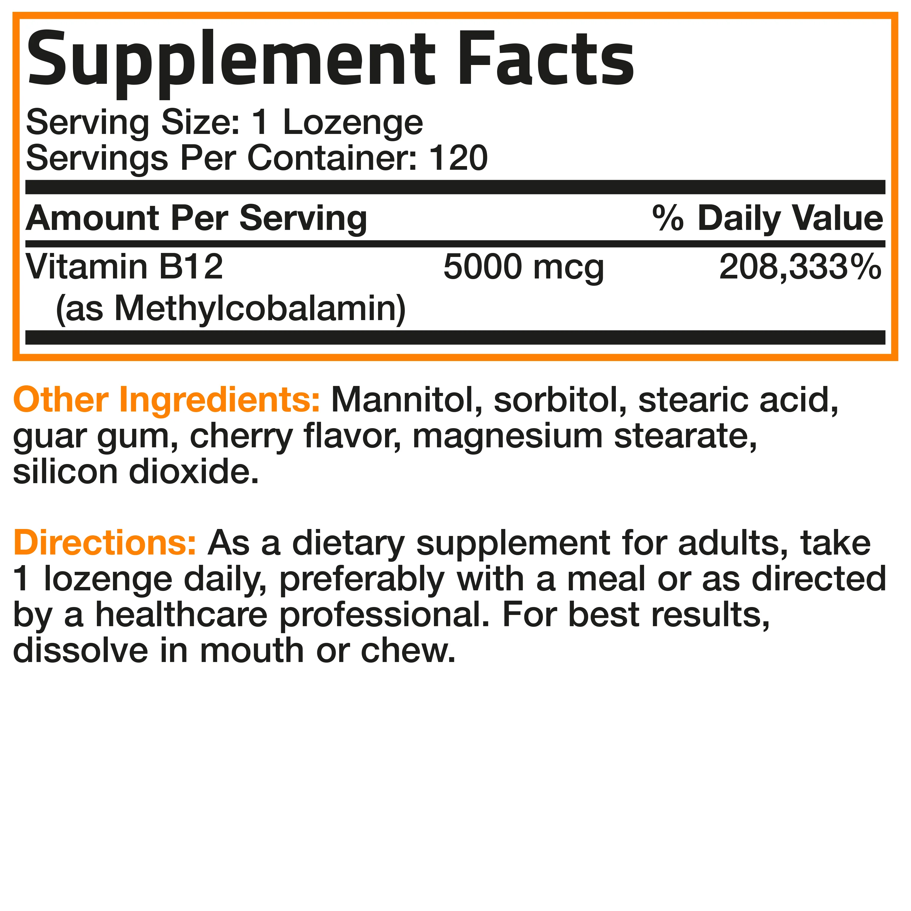 Methyl B12 Fast Dissolve Sublingual - Cherry - 5,000 mcg - Image 6