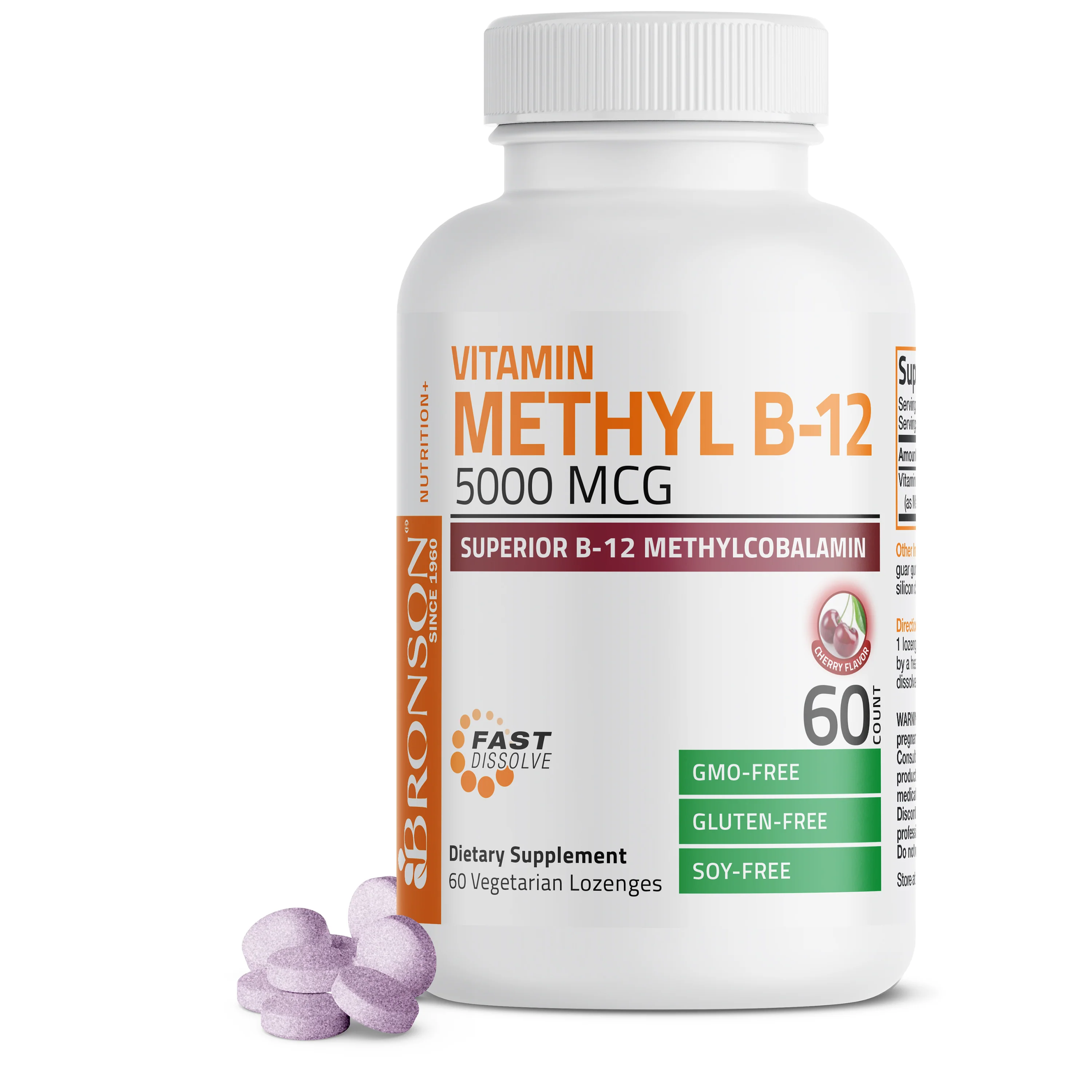 Methyl B12 Fast Dissolve Sublingual - Cherry - 5,000 mcg - Image 8