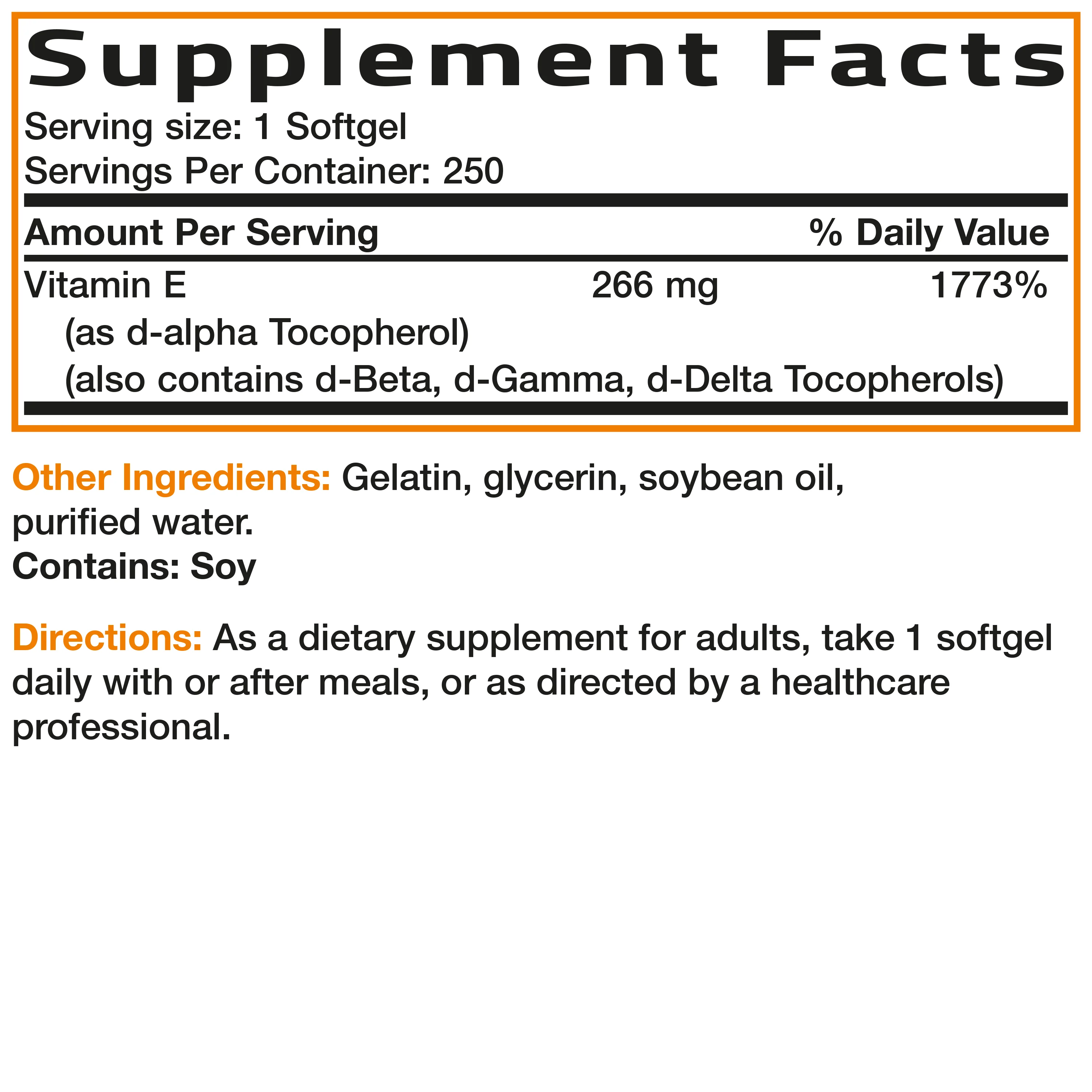Natural Vitamin E Complex - 400 IU - Image 12