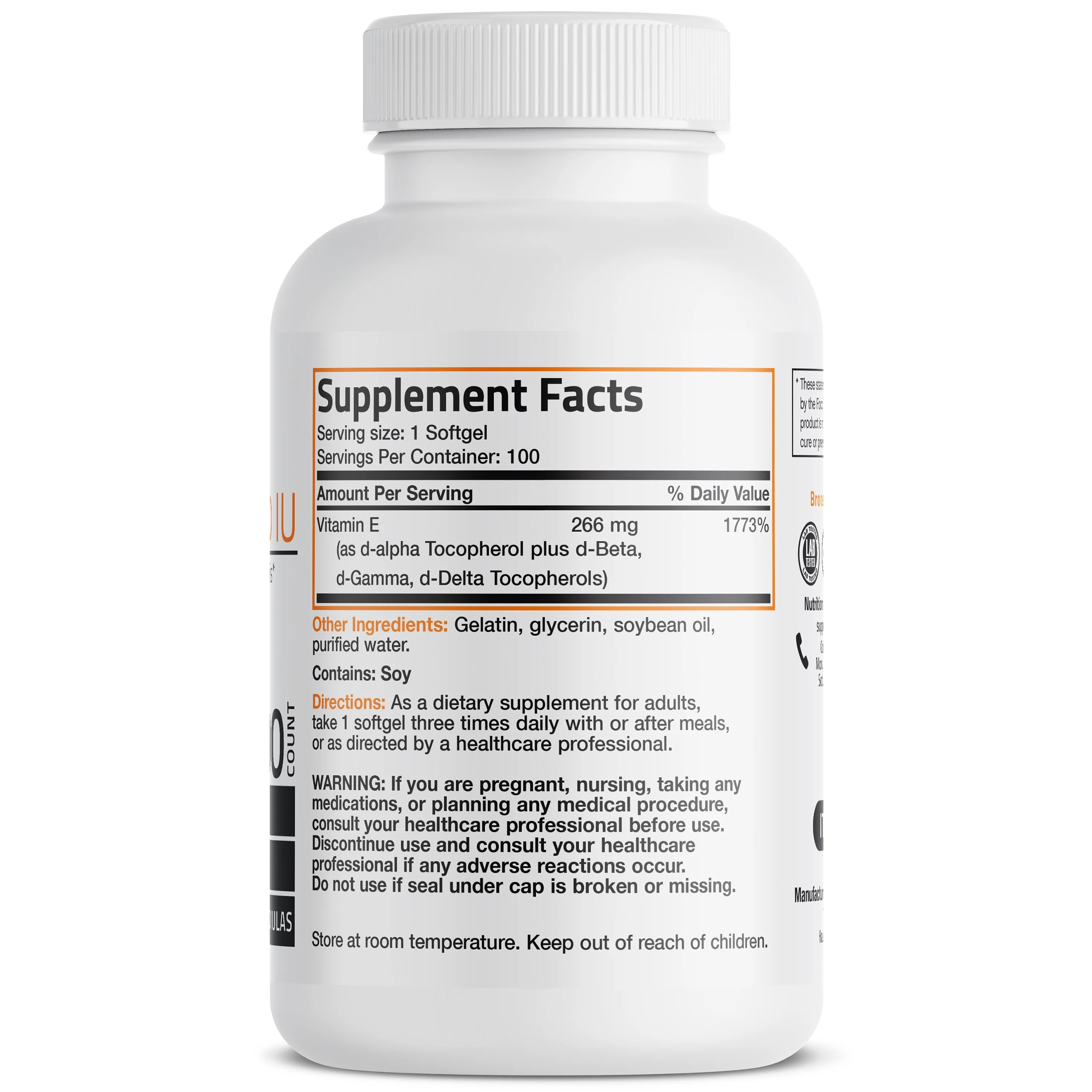 Natural Vitamin E Complex - 400 IU - Image 4