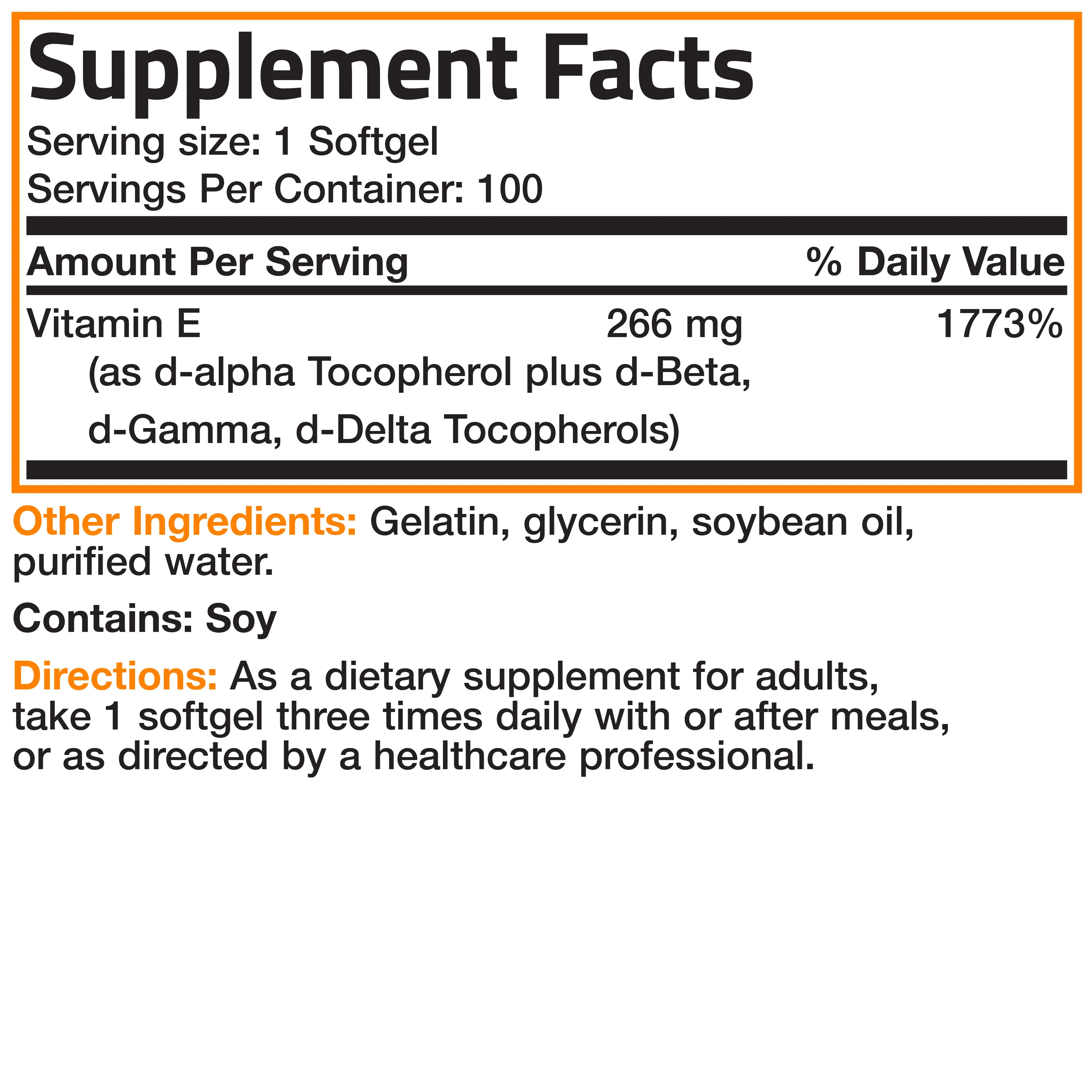 Natural Vitamin E Complex - 400 IU - Image 6