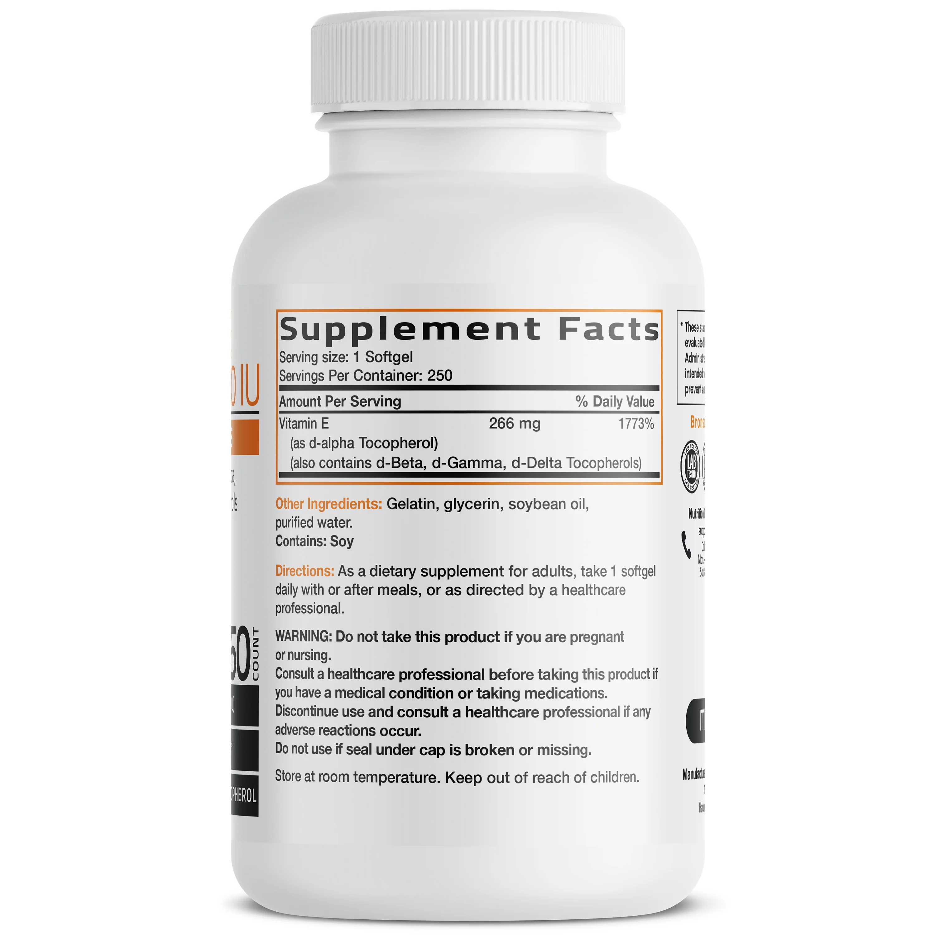 Natural Vitamin E Complex - 400 IU - Image 8