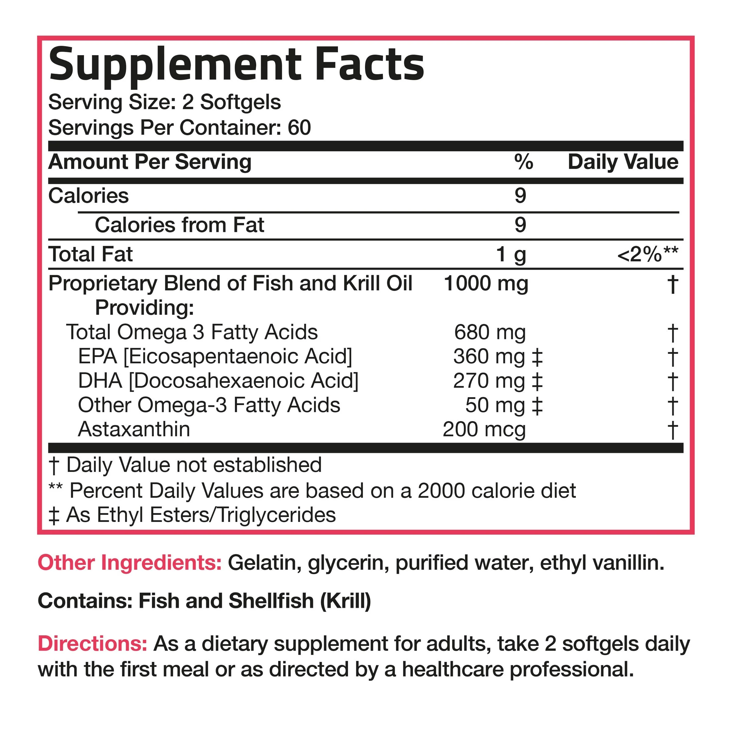 Omega-3 Fish + Krill Oil 1000 MG 120 Softgels - Image 6