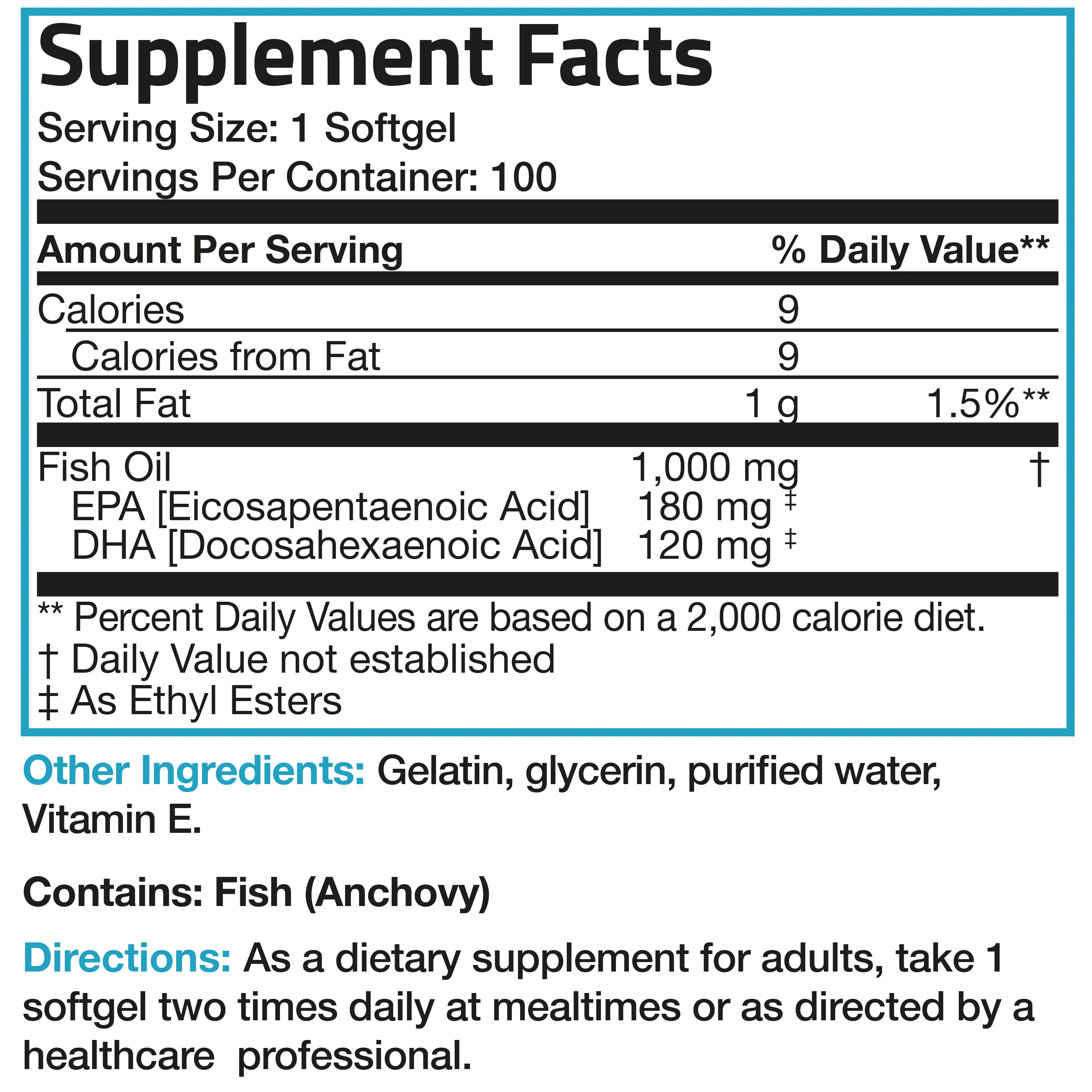 Omega-3 Fish Oil EPA DHA - 1,000 mg - Image 4