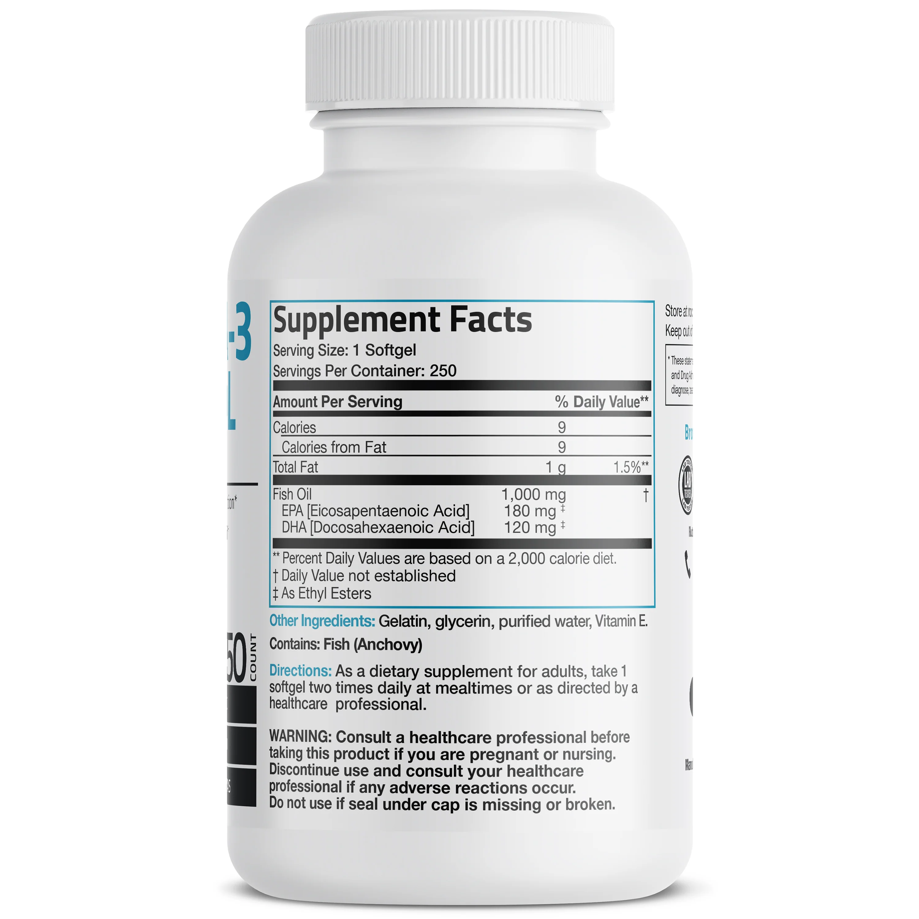 Omega-3 Fish Oil EPA DHA - 1,000 mg - Image 6