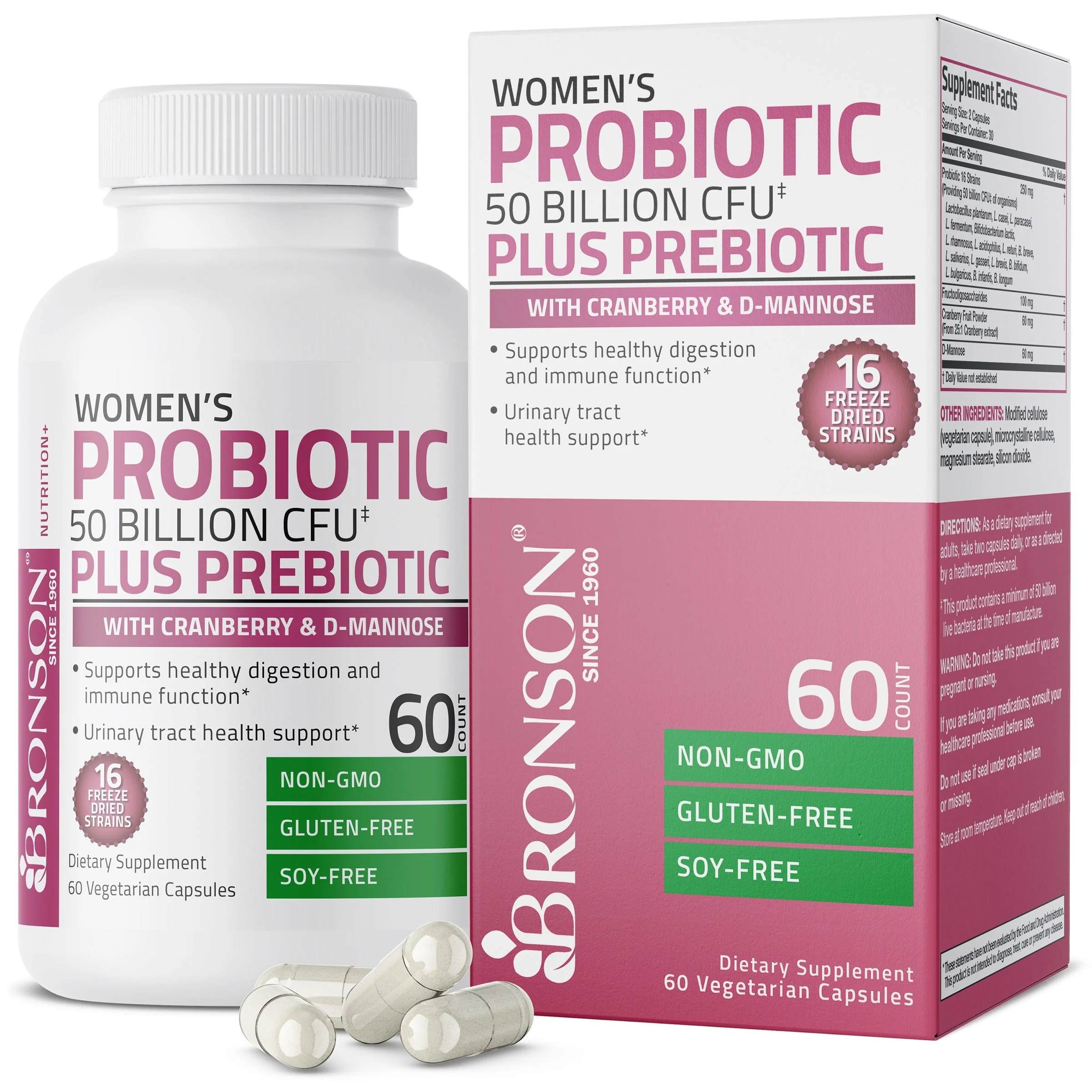 Probiotic Plus Prebiotic For Women - 50 Billion CFU