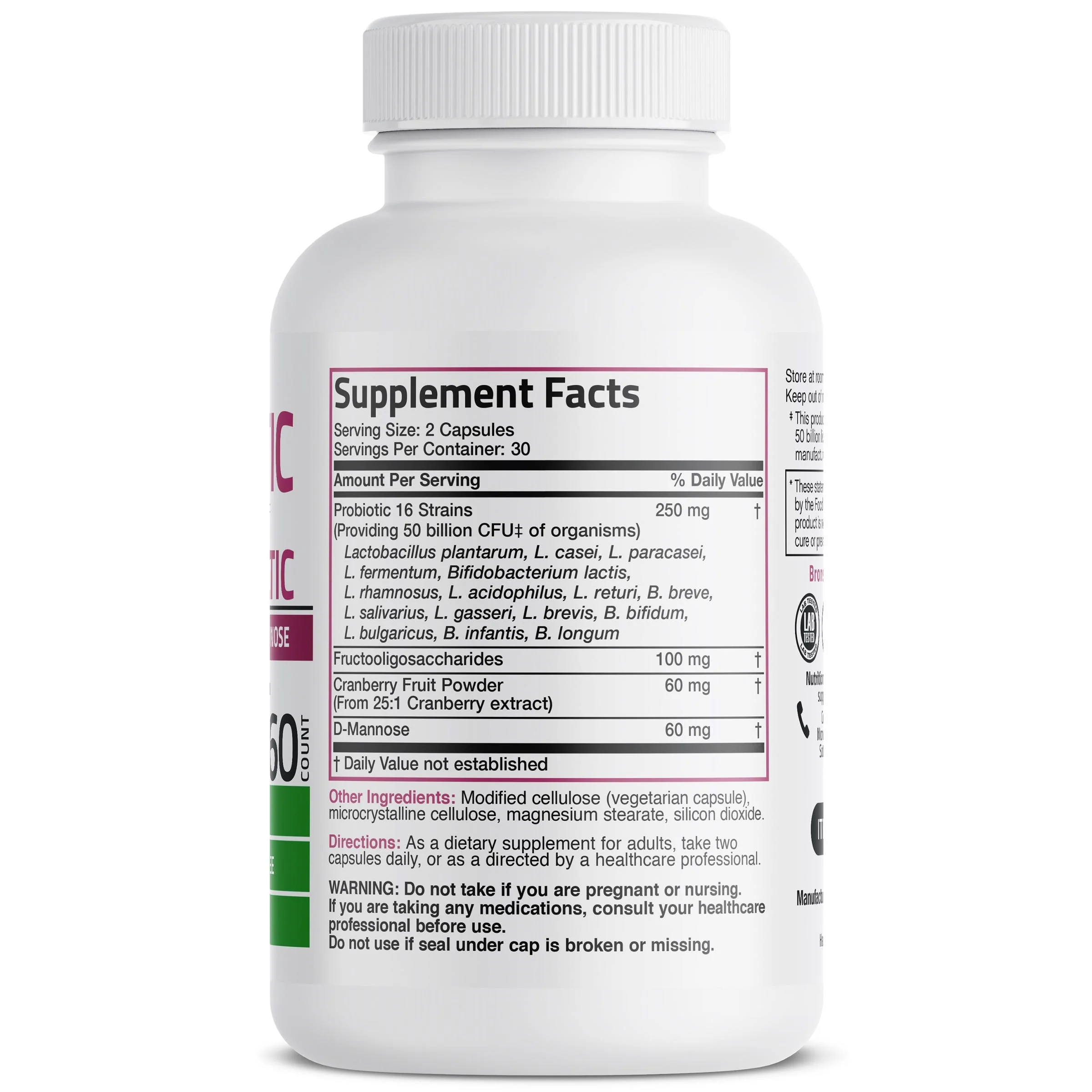 Probiotic Plus Prebiotic For Women - 50 Billion CFU - Image 2