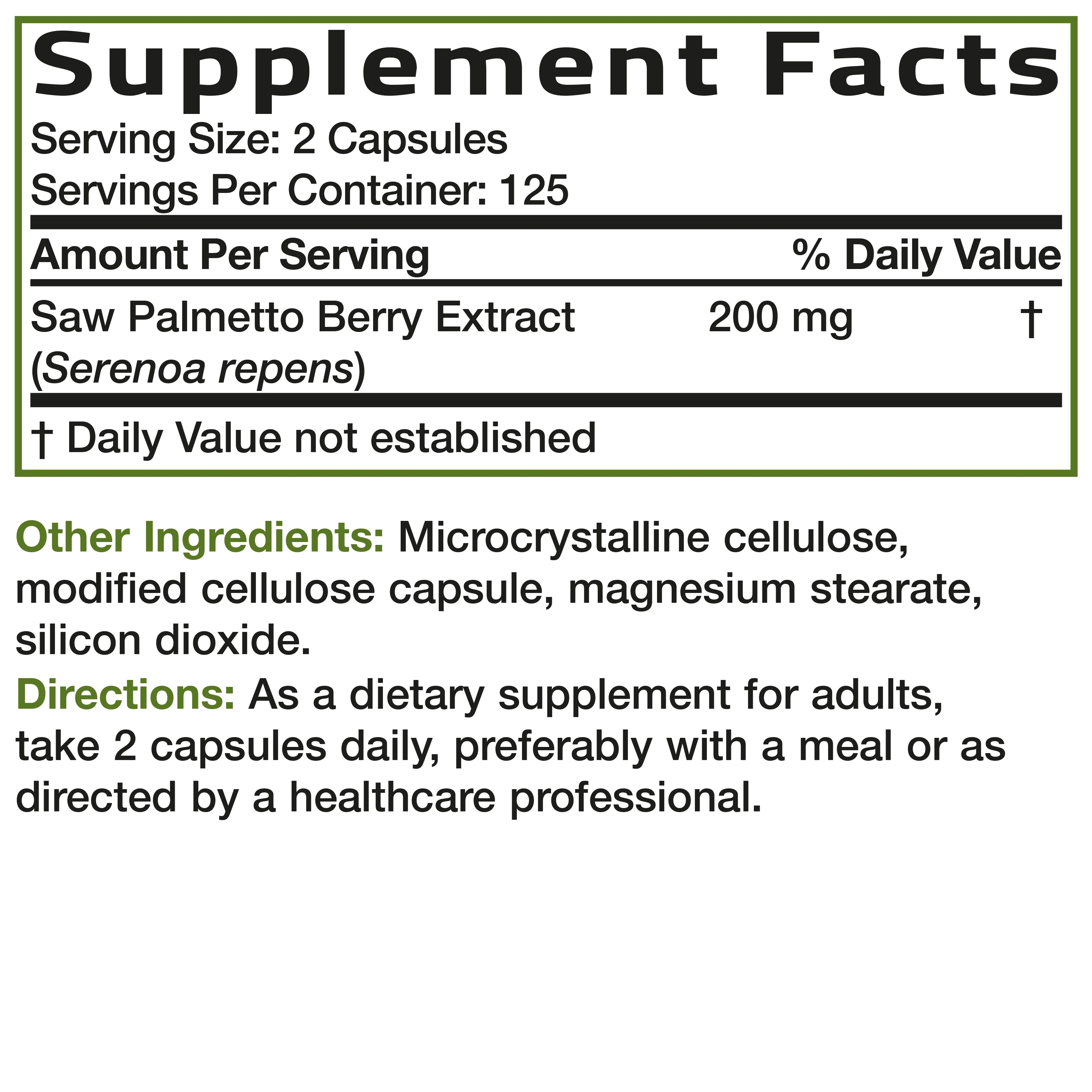 Saw Palmetto Extra Strength - Image 12