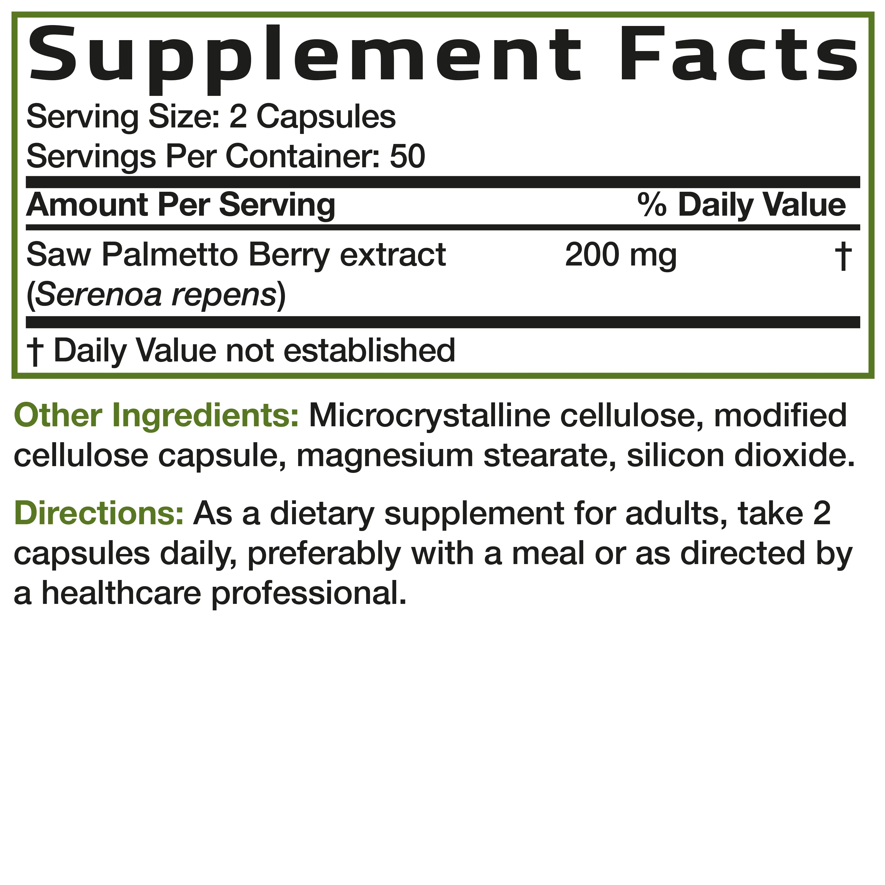 Saw Palmetto Extra Strength - Image 6
