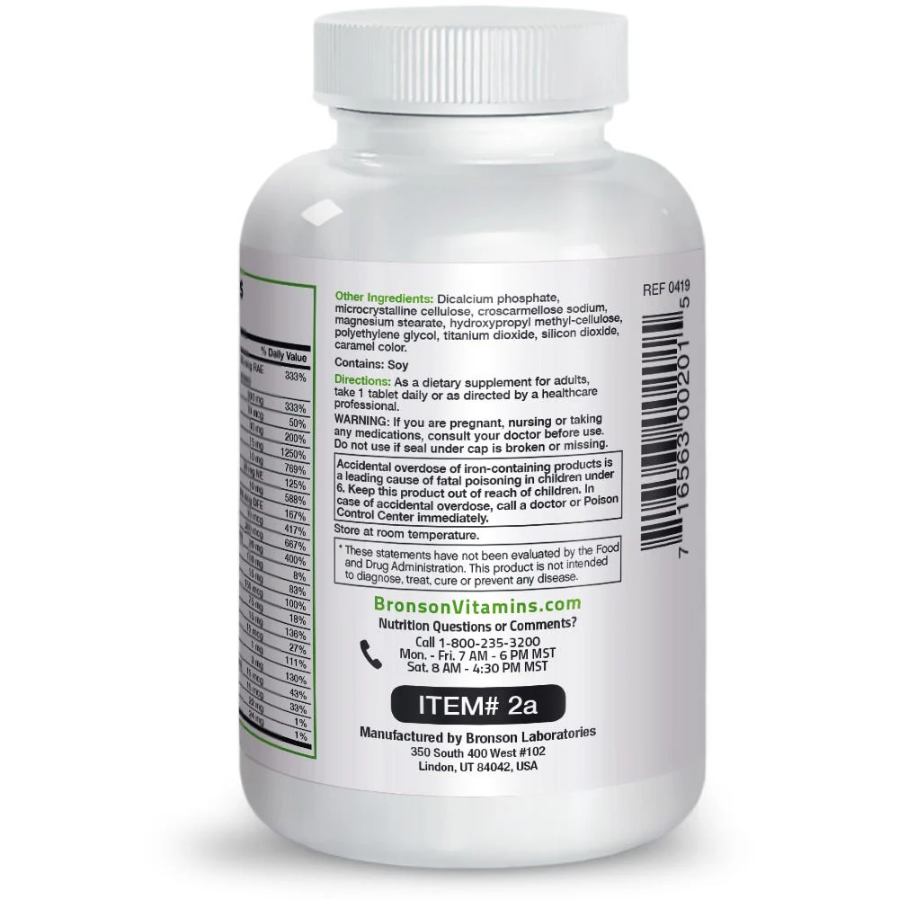 Therapeutic Formula Once Daily Multivitamin - 100 Tablets - Image 5