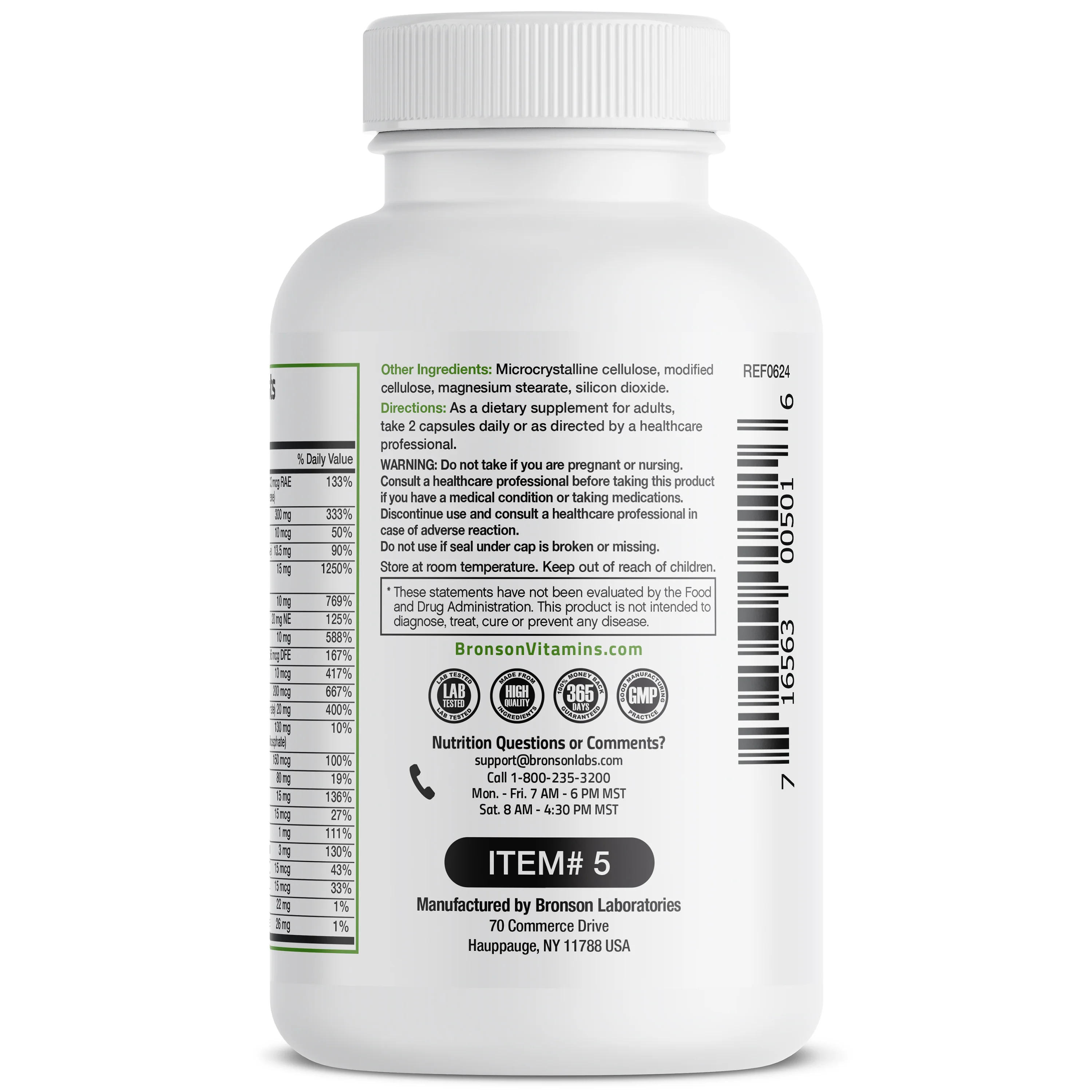 Therapeutic Formula Multivitamin No Iron - 120 Capsules - Image 3