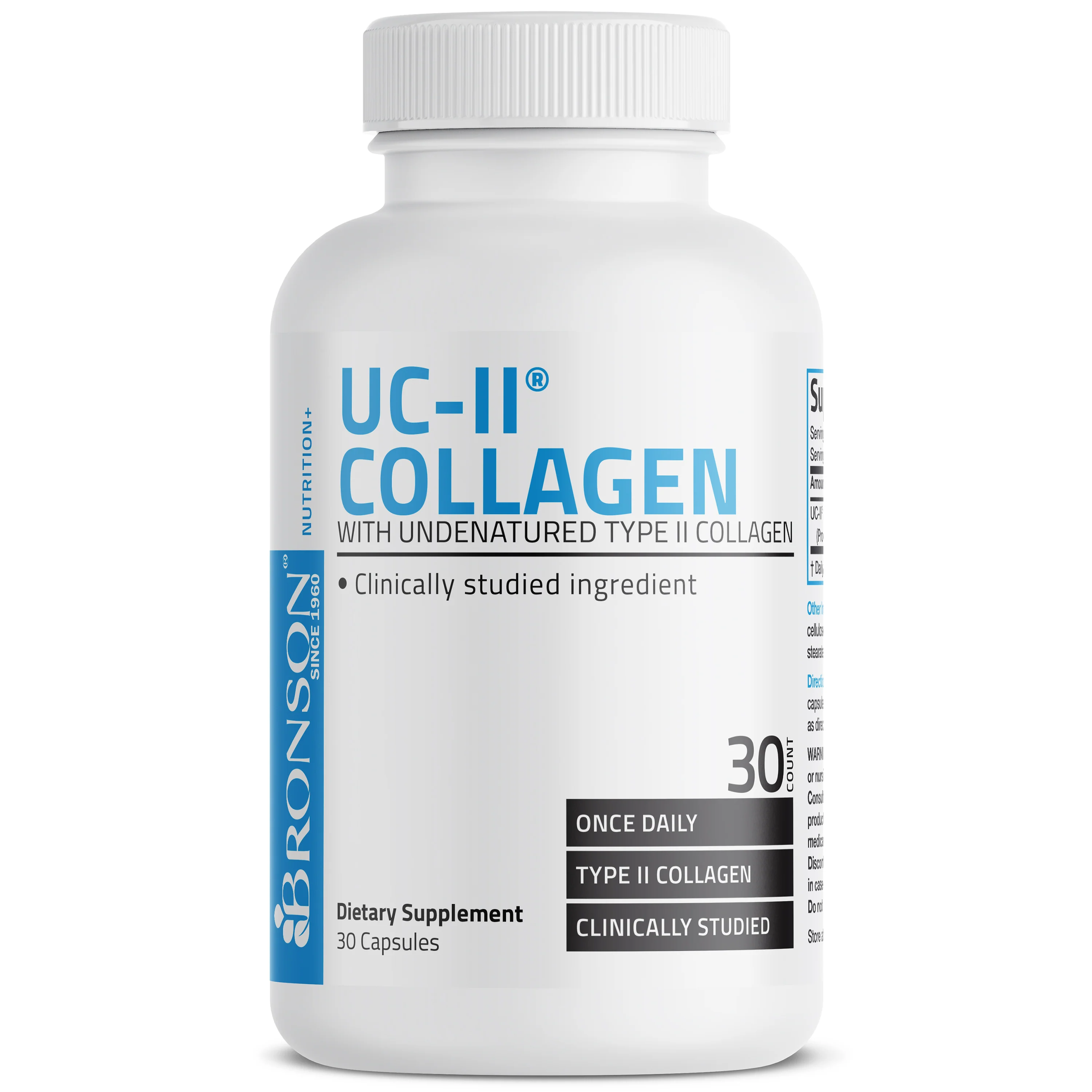 UC-II® Collagen with Undenatured Type II Collagen - 30 Capsules - Image 3