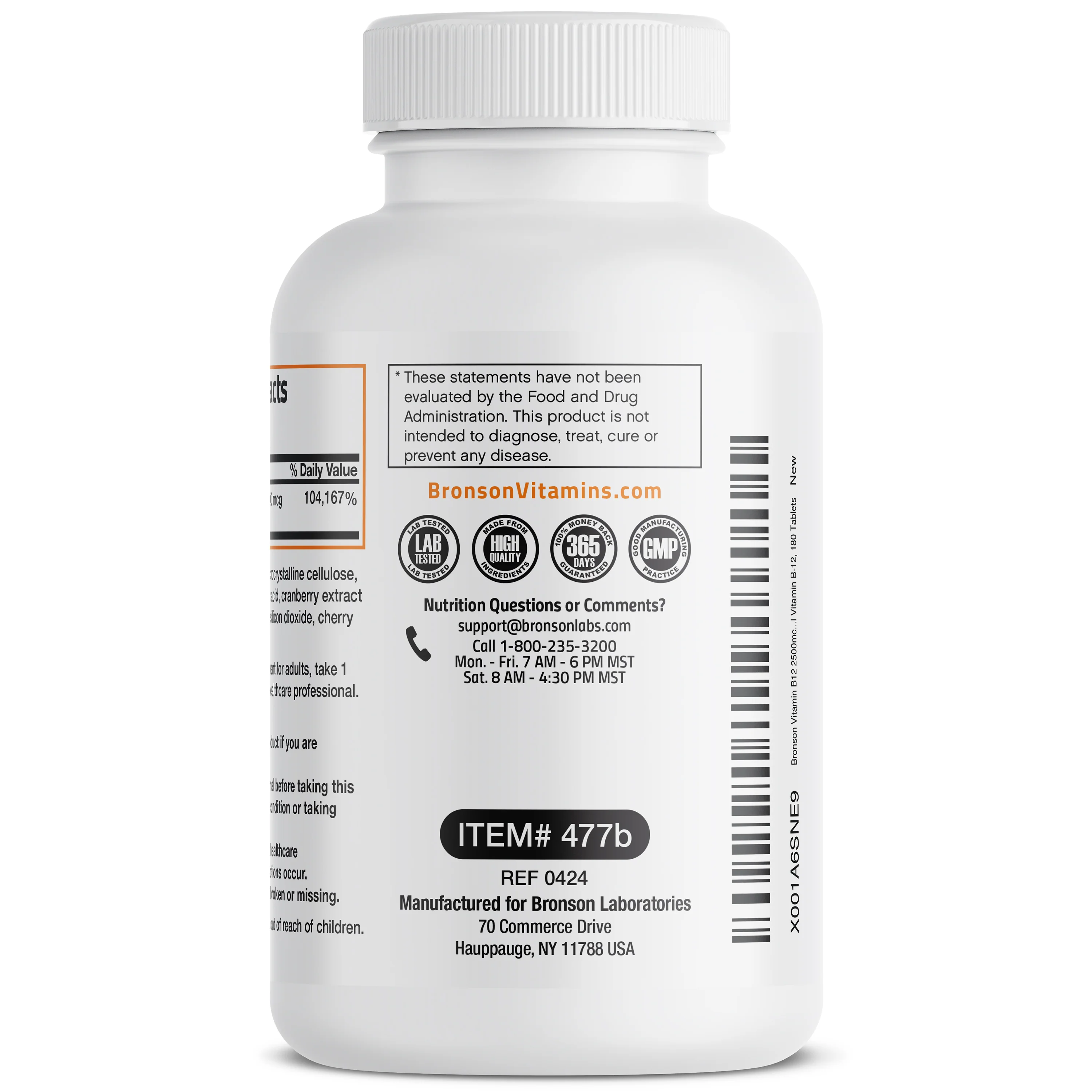 Vitamin B12 Sublingual Quick Release - 2,500 mcg - Cherry - Image 8