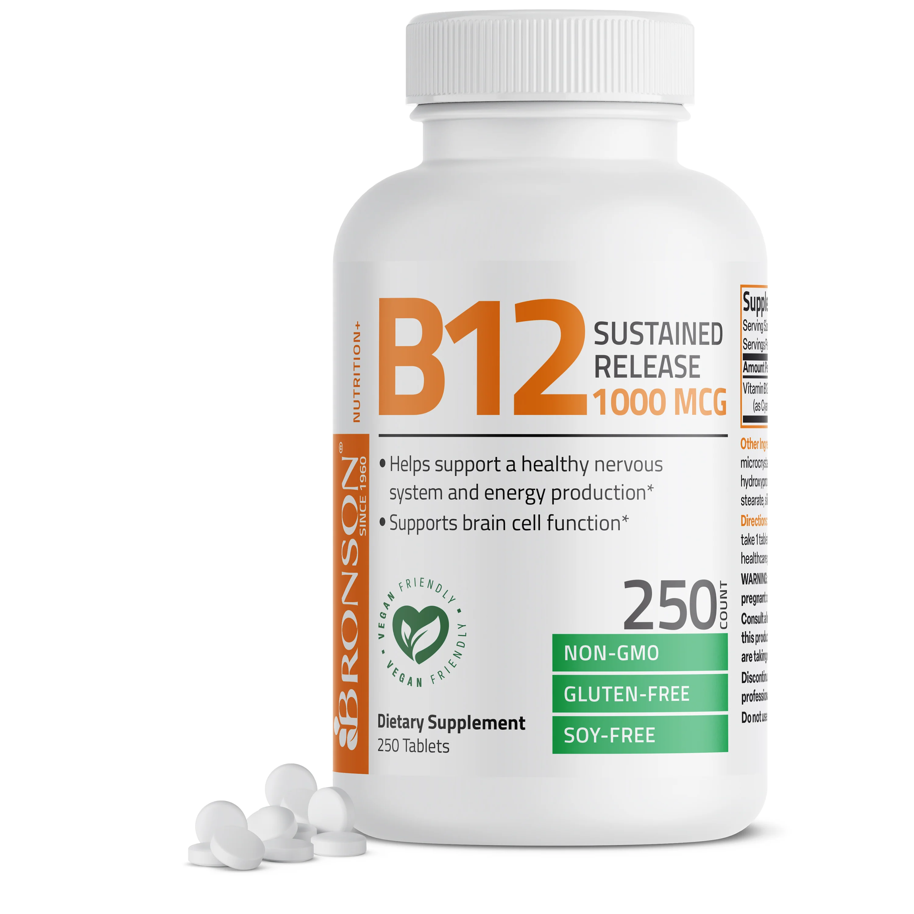 Vitamin B12 Sustained Release Non-GMO - 1,000 mcg - Image 13