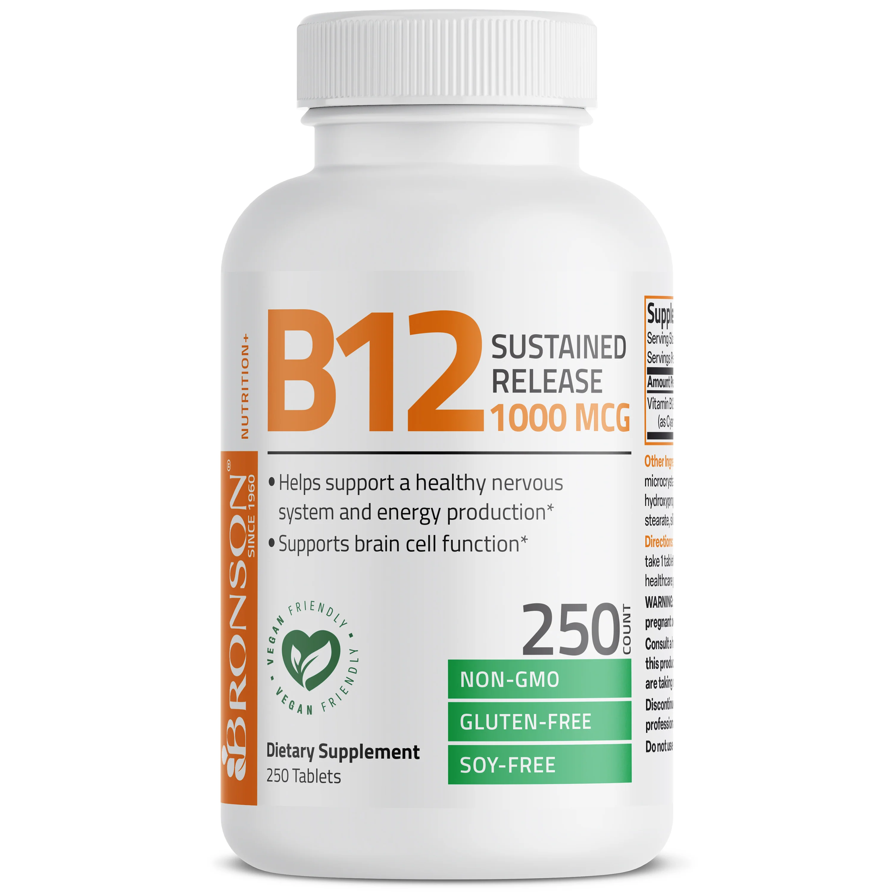 Vitamin B12 Sustained Release Non-GMO - 1,000 mcg - Image 15