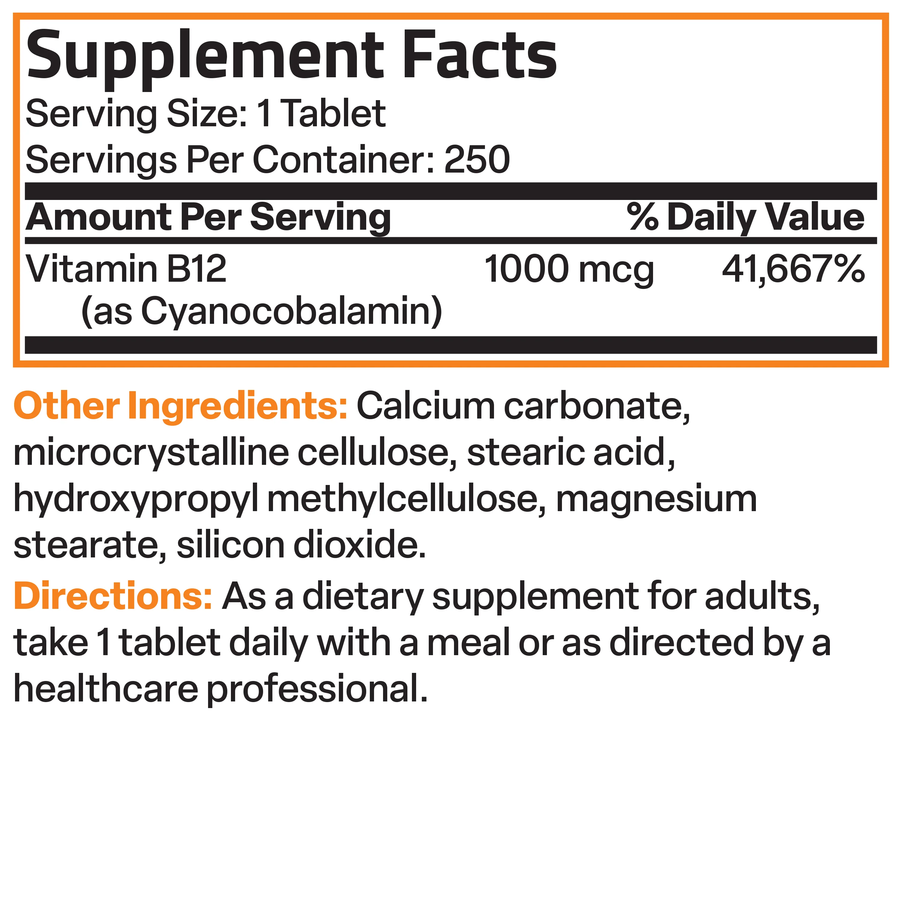 Vitamin B12 Sustained Release Non-GMO - 1,000 mcg - Image 18