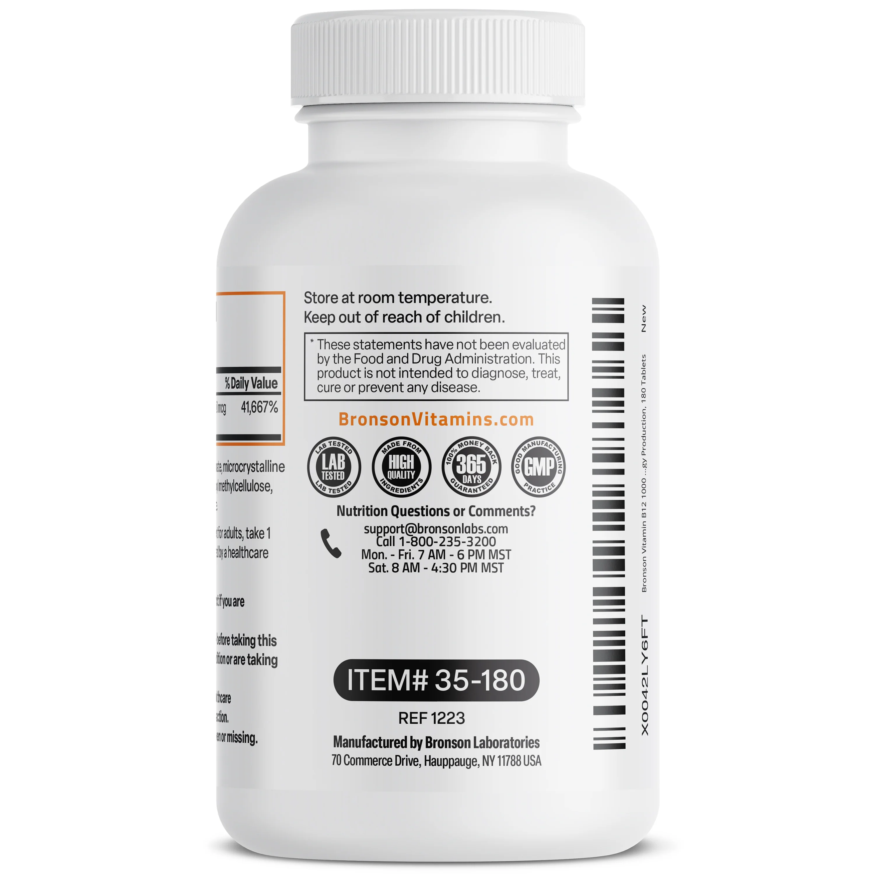 Vitamin B12 Sustained Release Non-GMO - 1,000 mcg - Image 2