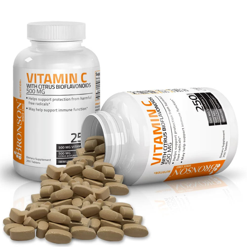 Vitamin C Ascorbic Acid with Citrus Bioflavonoids - 500 mg - 250 Tablets - Image 3